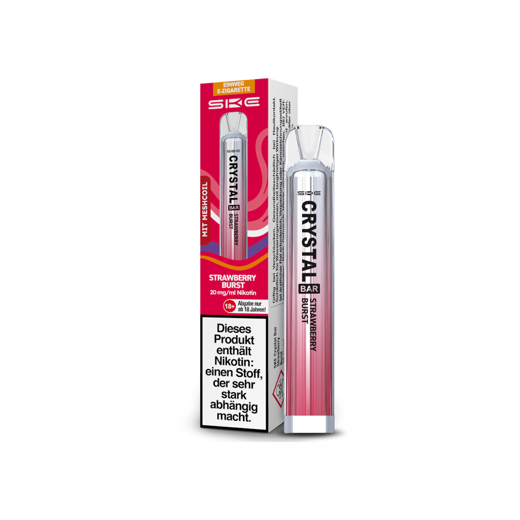 SKE Crystal Bar Strawberry Burst 20 mg SKE Crystal Bar Strawberry Burst 20 mg