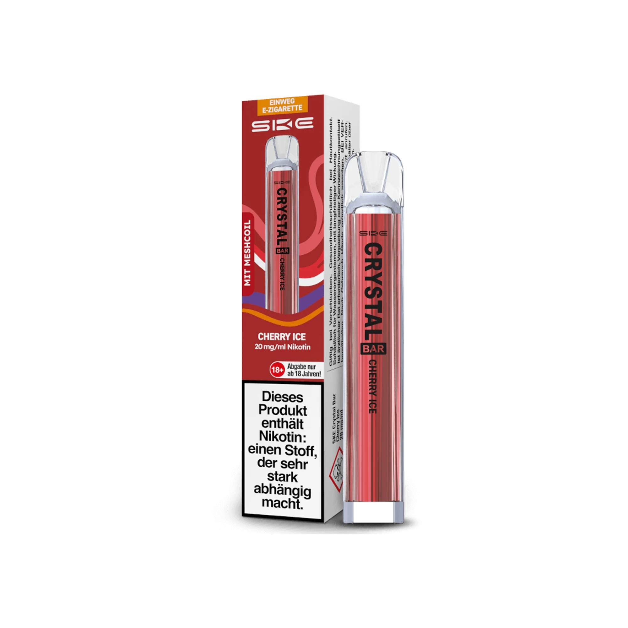 SKE Crystal Bar Cherry Ice 20 mg Einweg E-Zigarette
