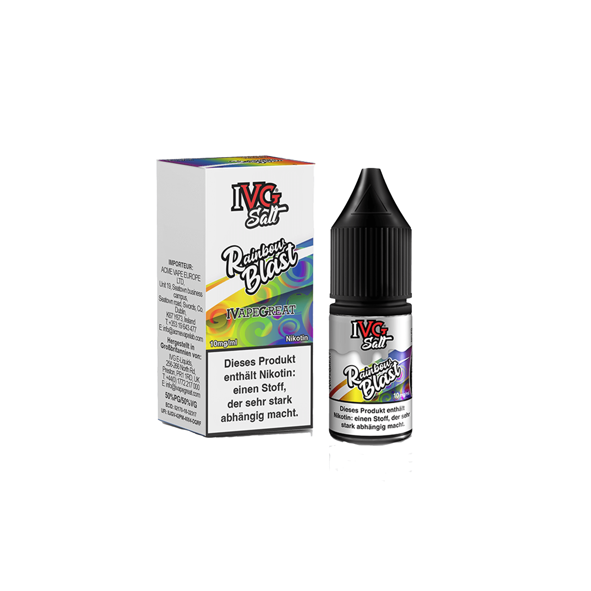 IVG Rainbow Blast 10 ml NicSalt Liquid IVG Rainbow Blast 10 ml NicSalt Liquid