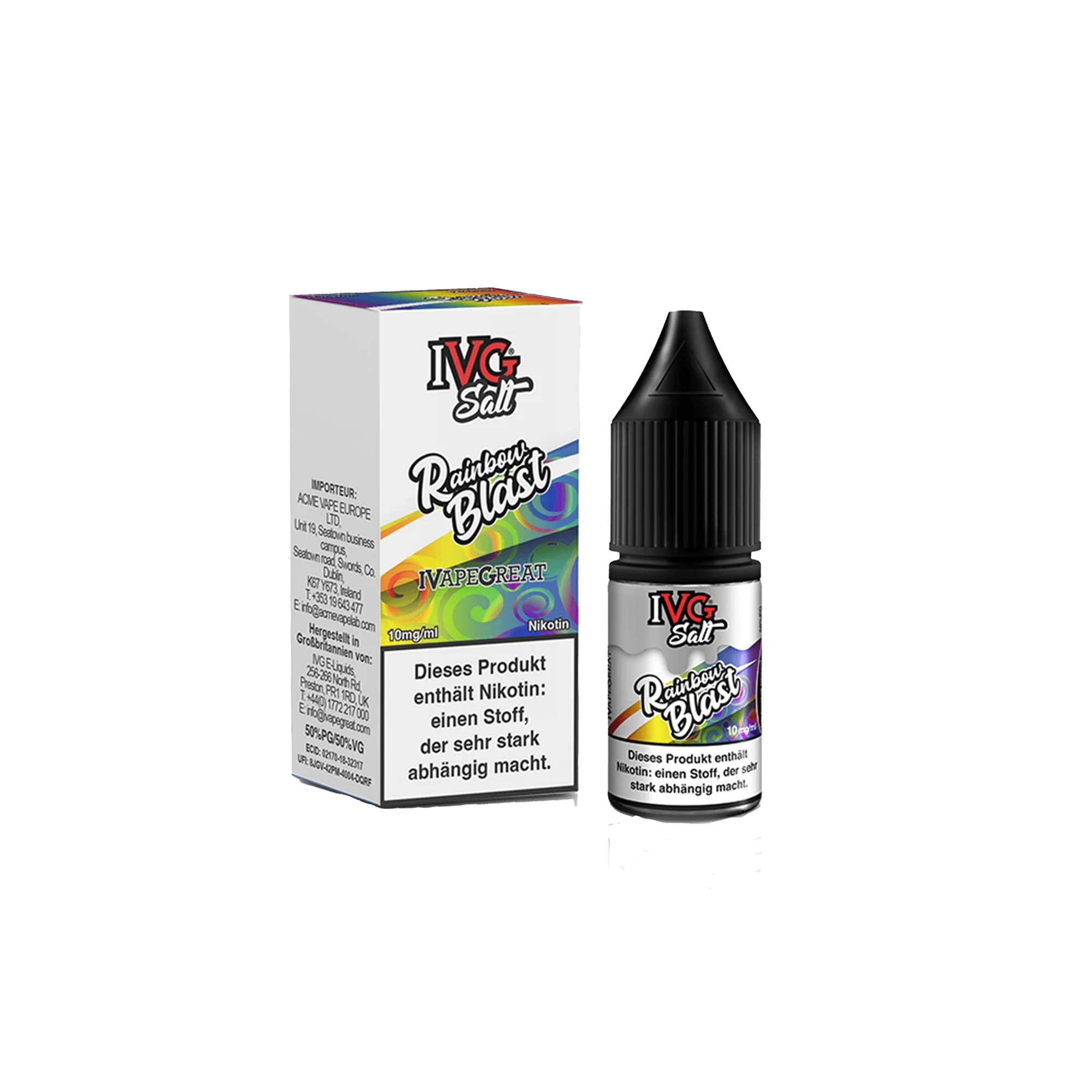 IVG Rainbow Blast 10 ml NicSalt Liquid