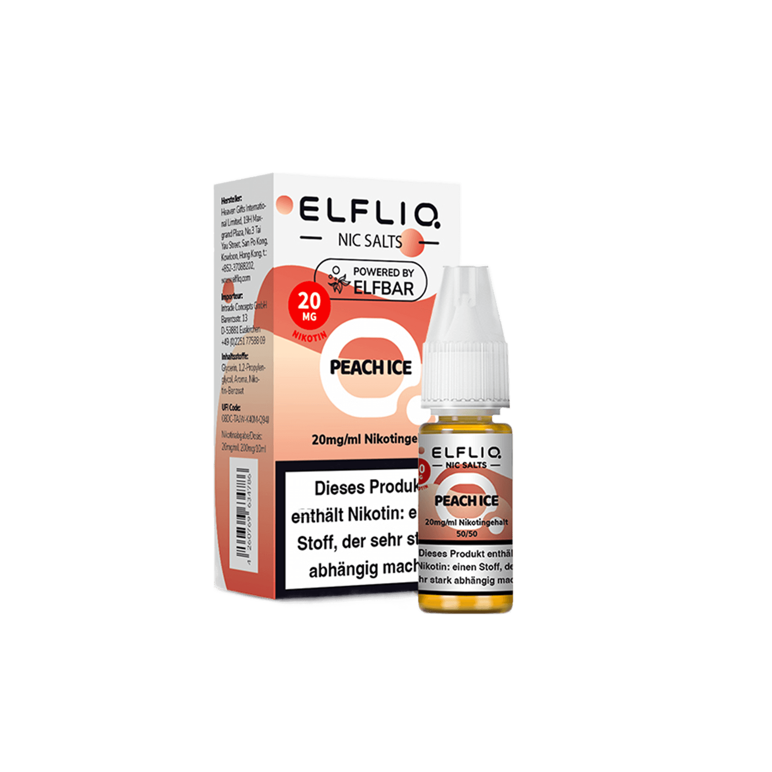 ELFLIQ - Peach Ice 10 ml Liquid