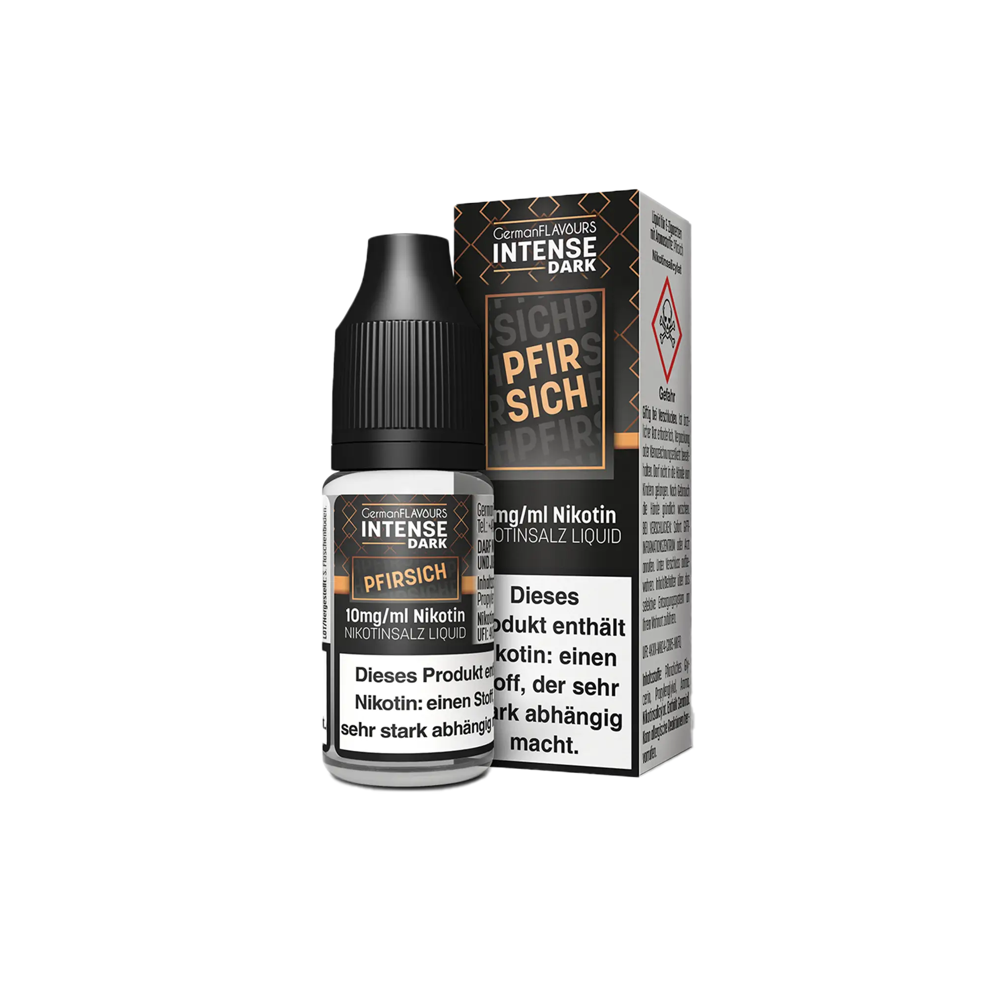 Intense Dark Pfirsich 10 ml Nikotinsalz Liquid Intense Dark Pfirsich 10 ml Nikotinsalz Liquid