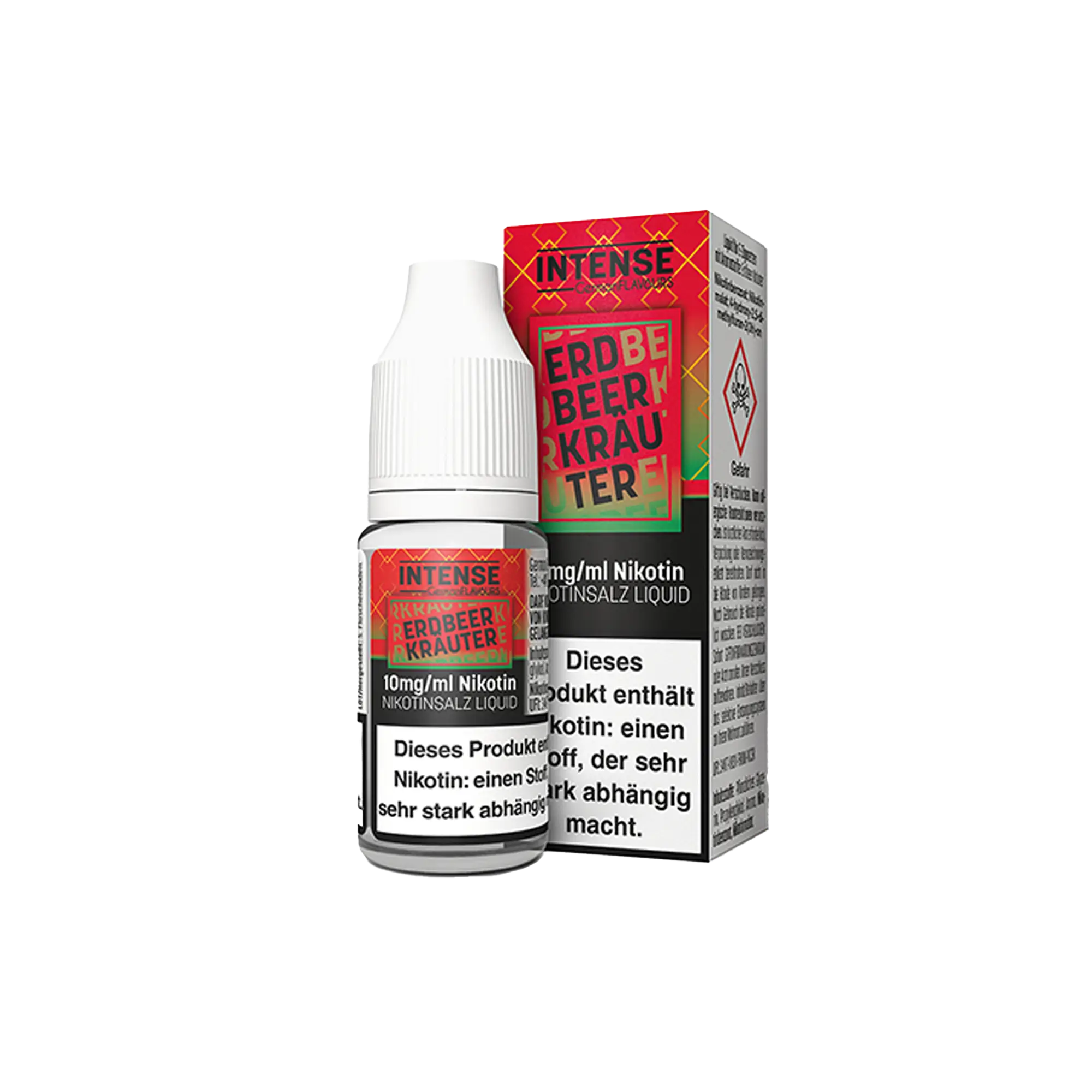 Intense Erdbeer Kräuter 10 ml Nikotinsalz Liquid