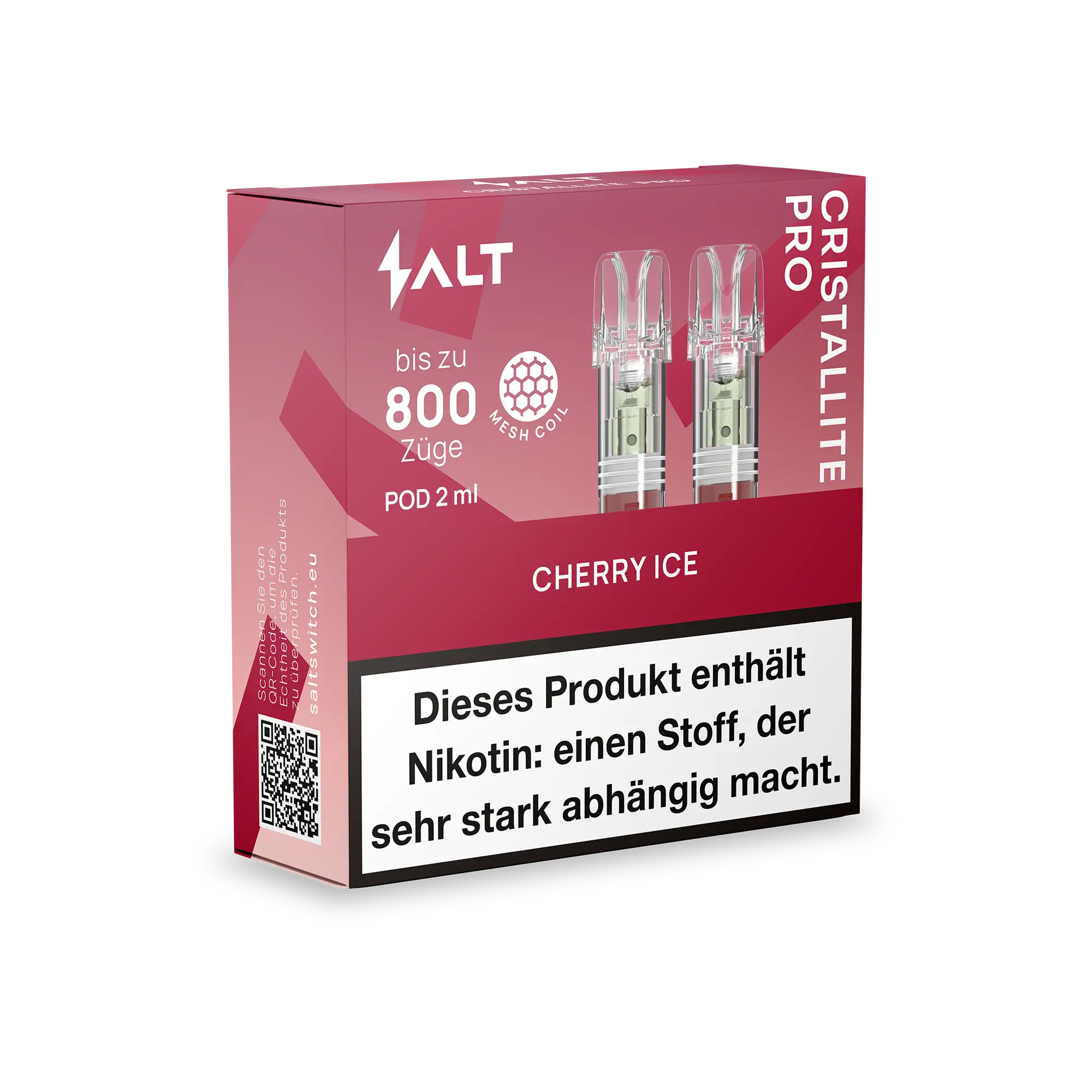 CRISTALLITE PRO Pod Cherry Ice 2 ml 20 mg (2er Pack)