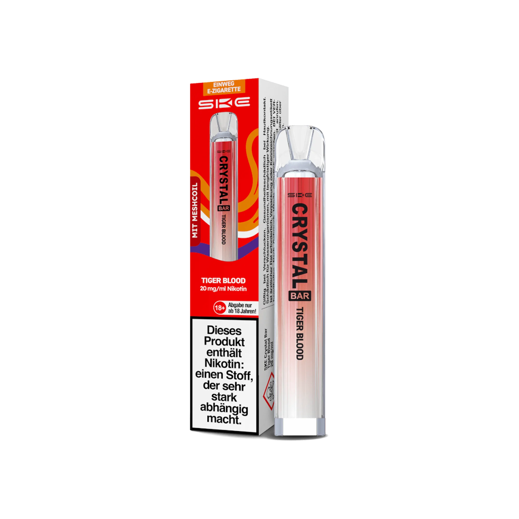SKE Crystal Bar Tiger Blood 20 mg Einweg E-Zigarette