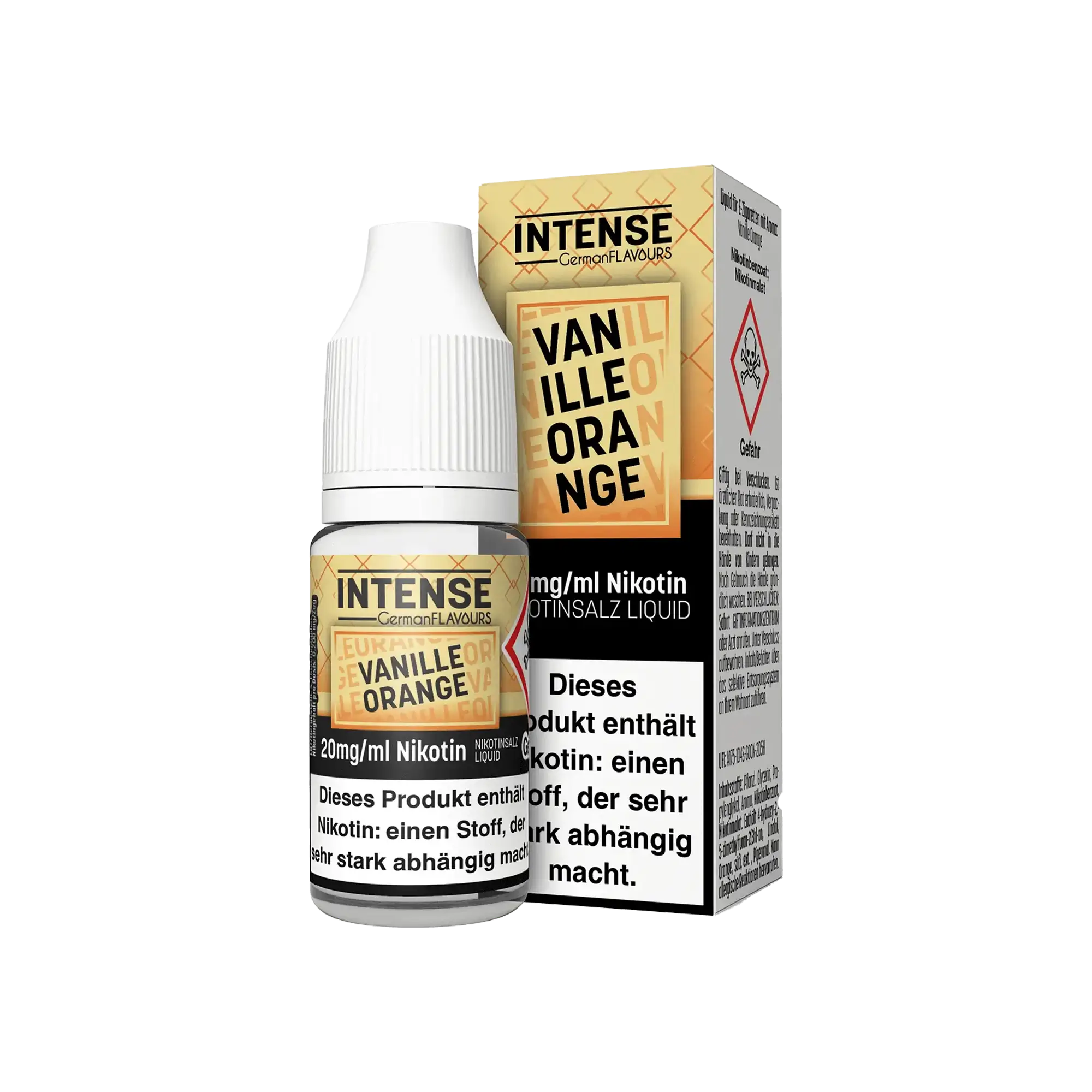 Intense Vanille Orange 10 ml Nikotinsalz Liquid - 20 mg