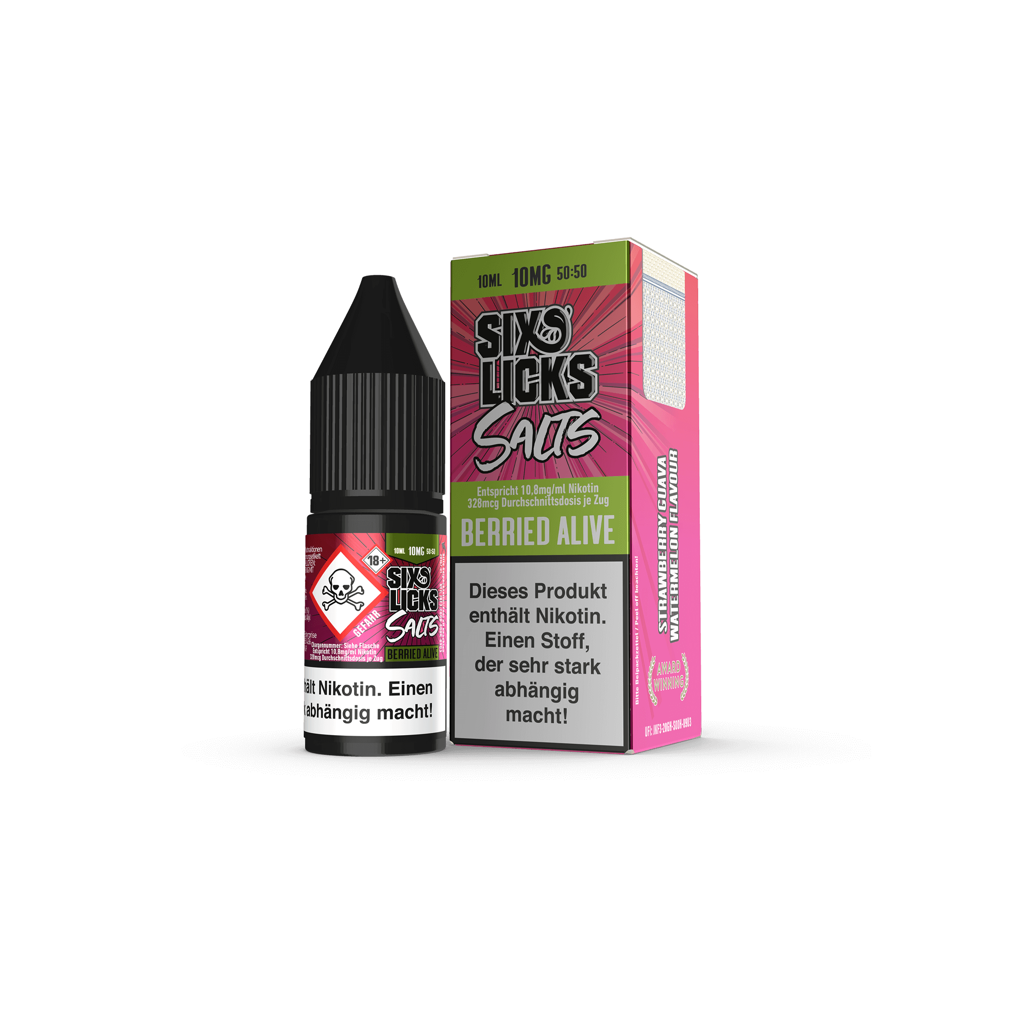 Six Licks Berried Alive 10 ml NicSalt Liquid Six Licks Berried Alive 10 ml NicSalt Liquid