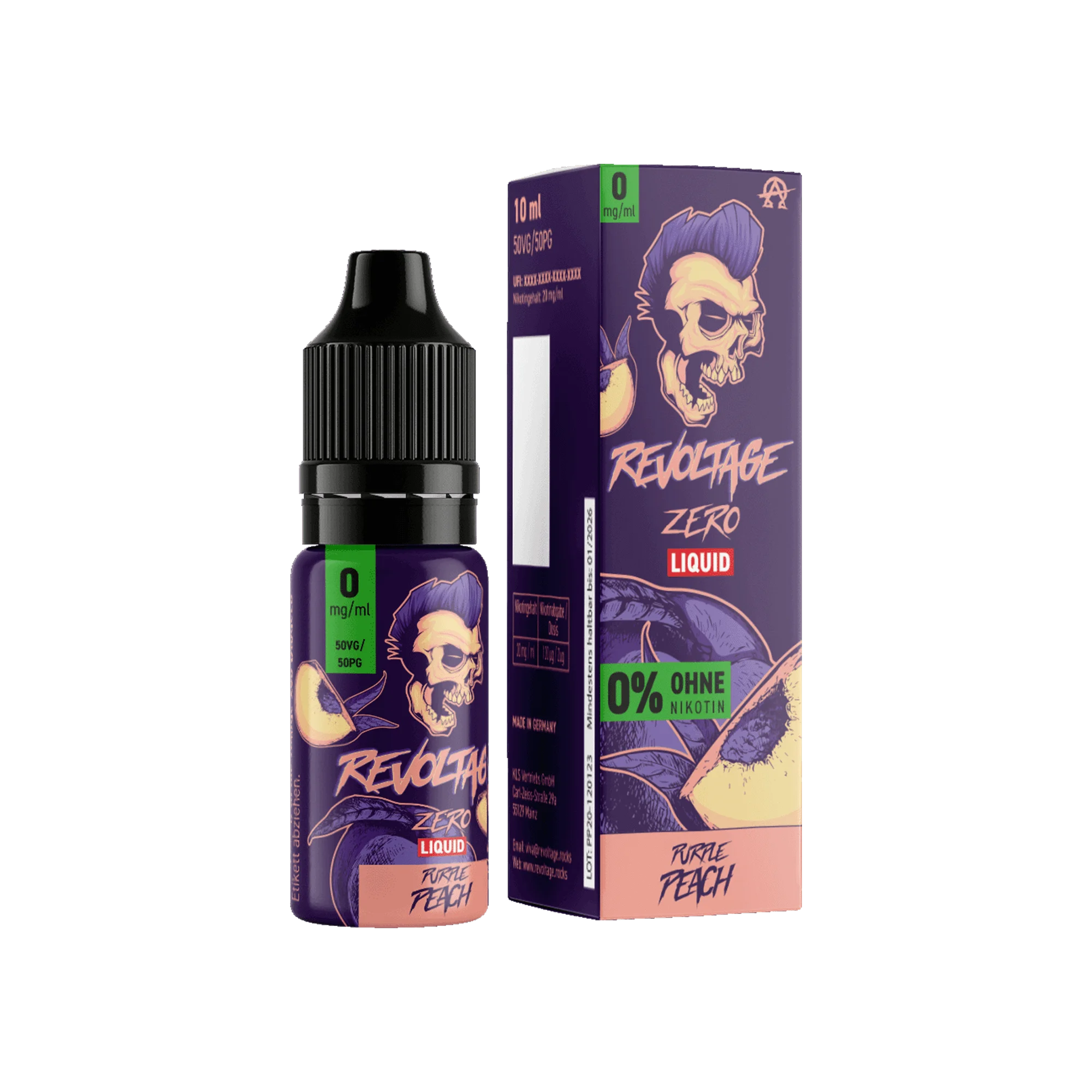 Revoltage Purple Peach 10 ml Hybrid NicSalt Liquid
