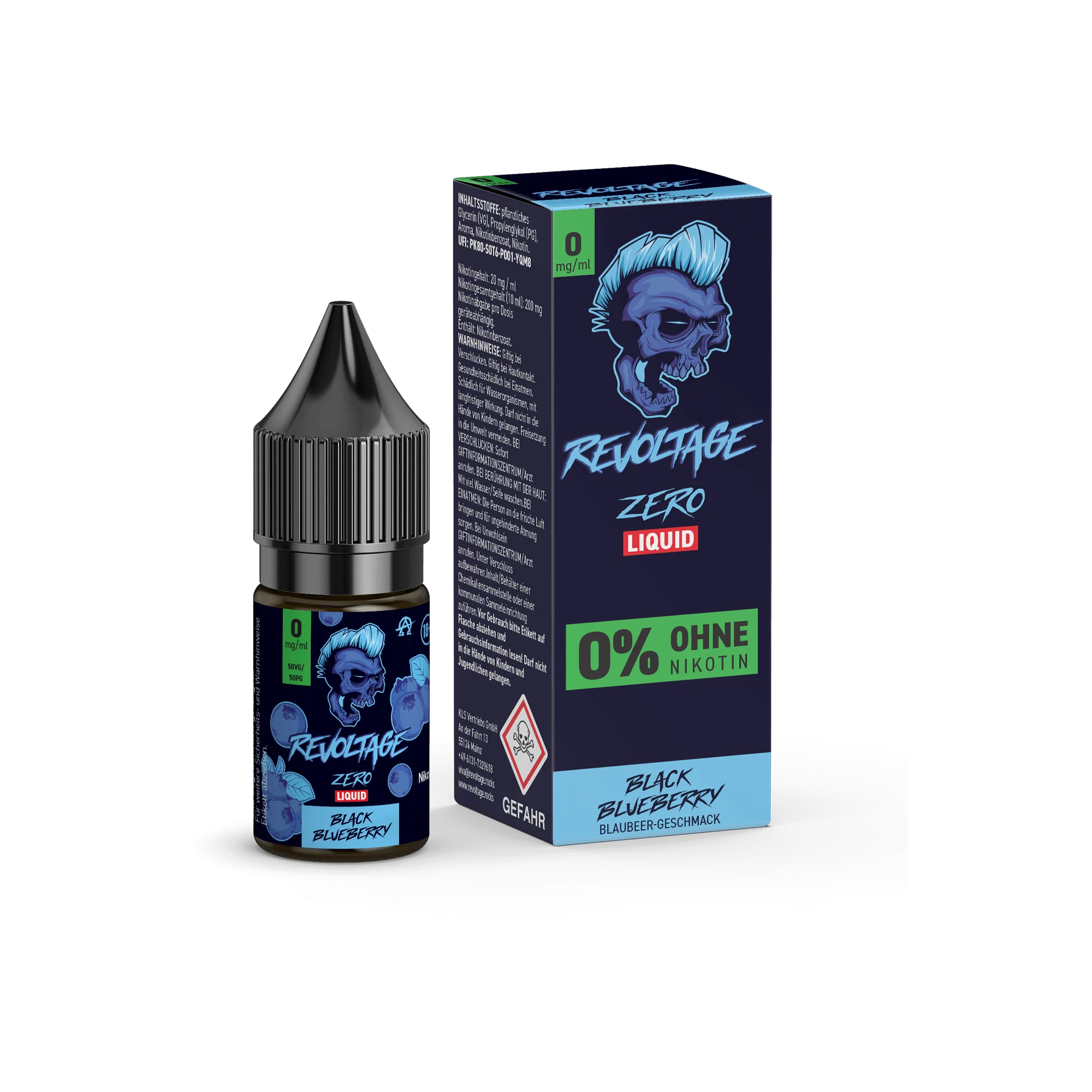 Revoltage Black Blueberry 10 ml Hybrid NicSalt Liquid