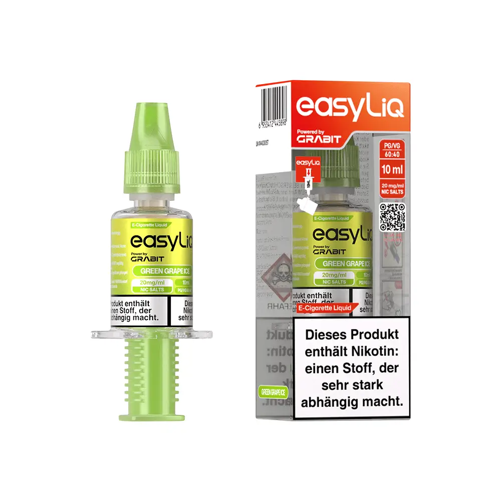 Grabit easyLiq Green Grape Ice 10 ml Nikotinsalz Liquid