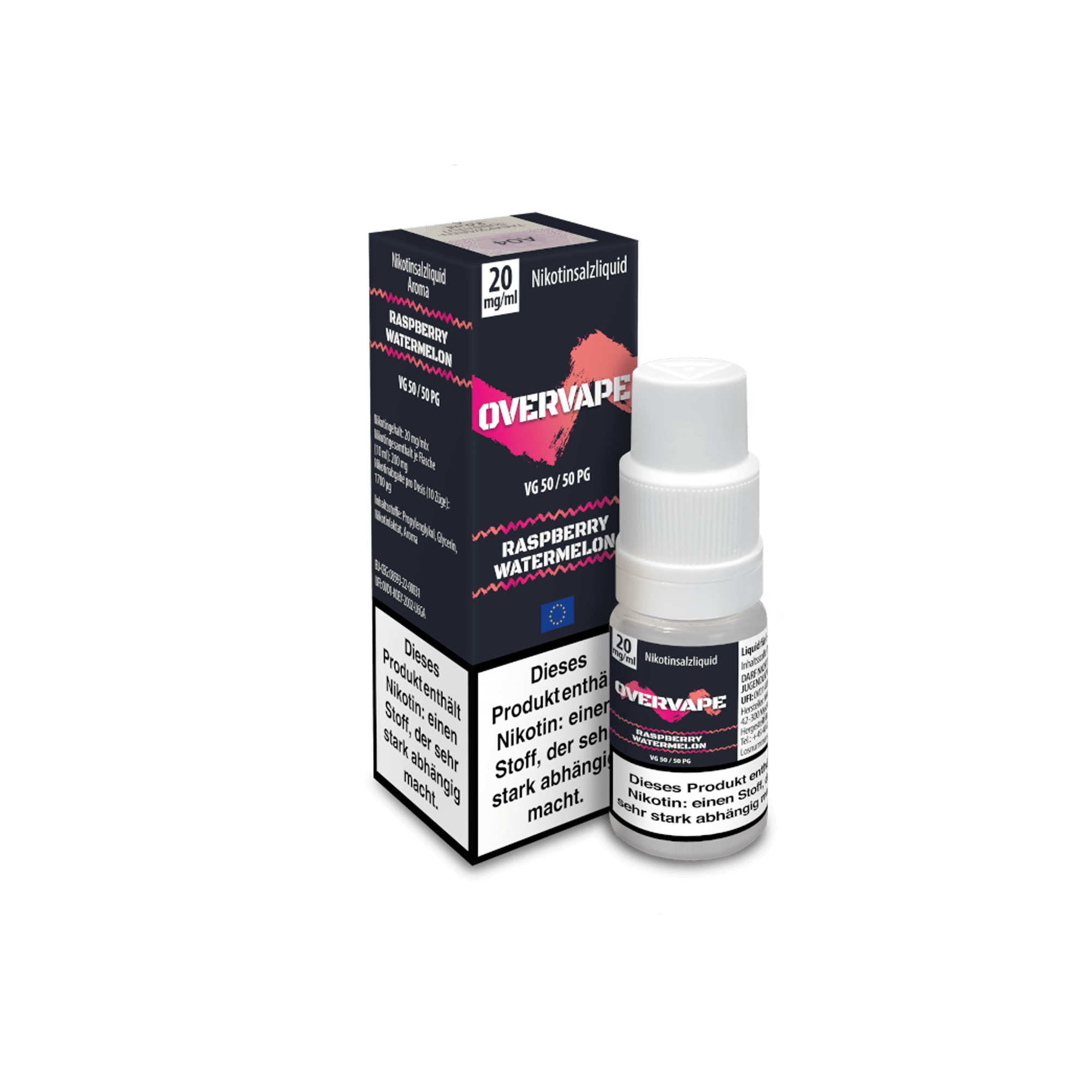 Overvape Raspberry Watermelon Liquid 10 ml 20 mg