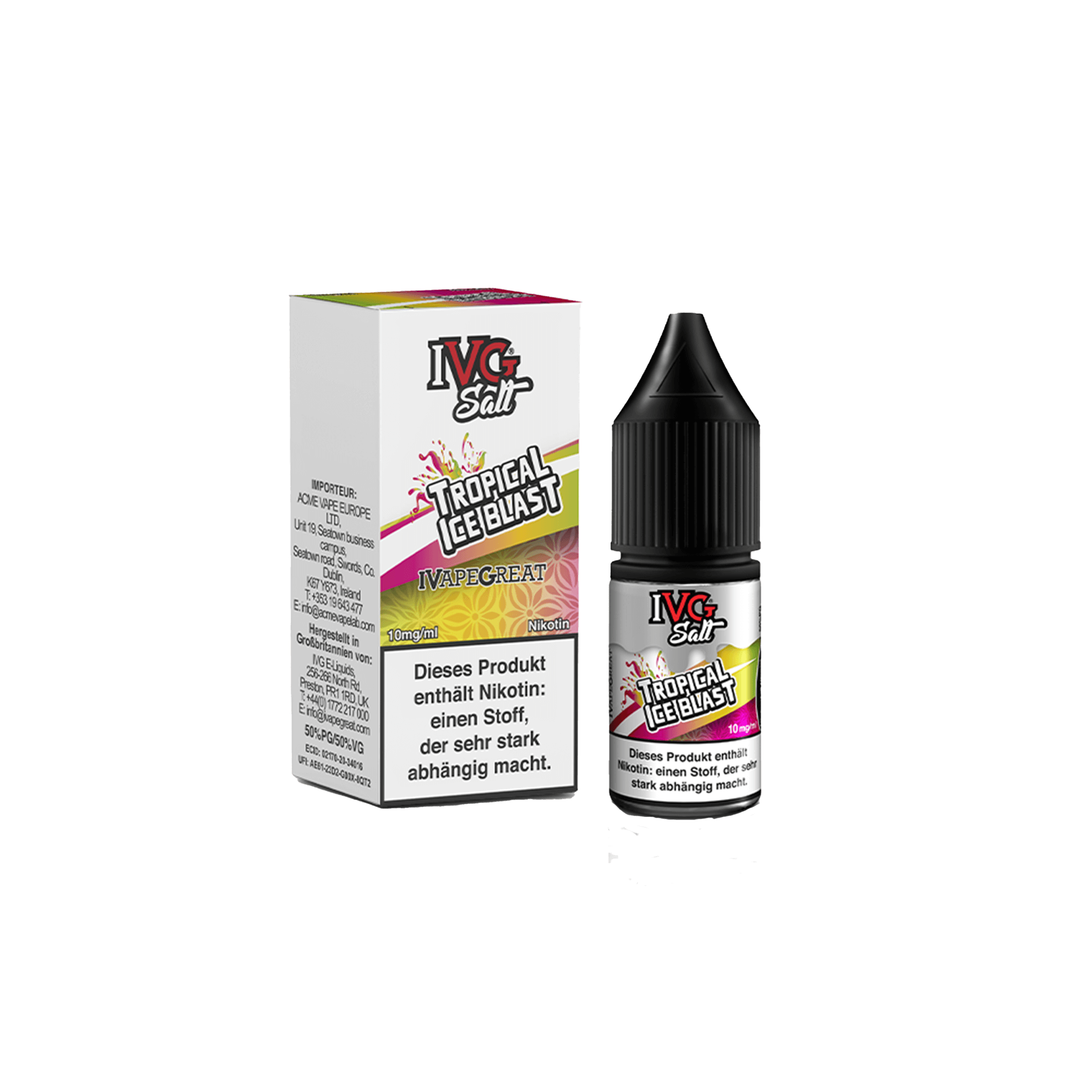 IVG Tropical Ice Blast 10 ml NicSalt Liquid IVG Tropical Ice Blast 10 ml NicSalt Liquid