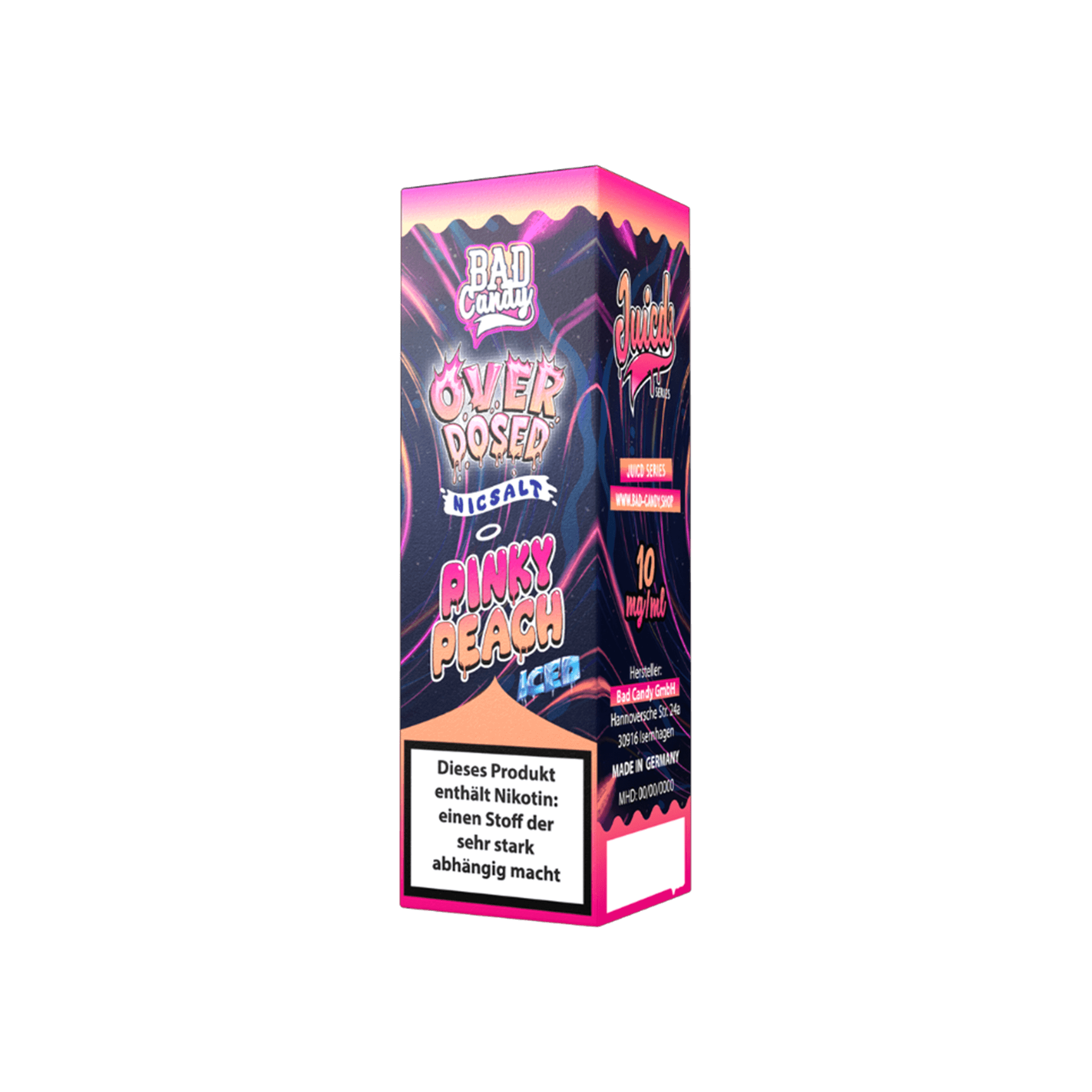 Bad Candy Juicd Pinky Peach 10 ml NicSalt Liquid 10 mg Bad Candy Juicd Pinky Peach 10 ml NicSalt Liquid 10 mg