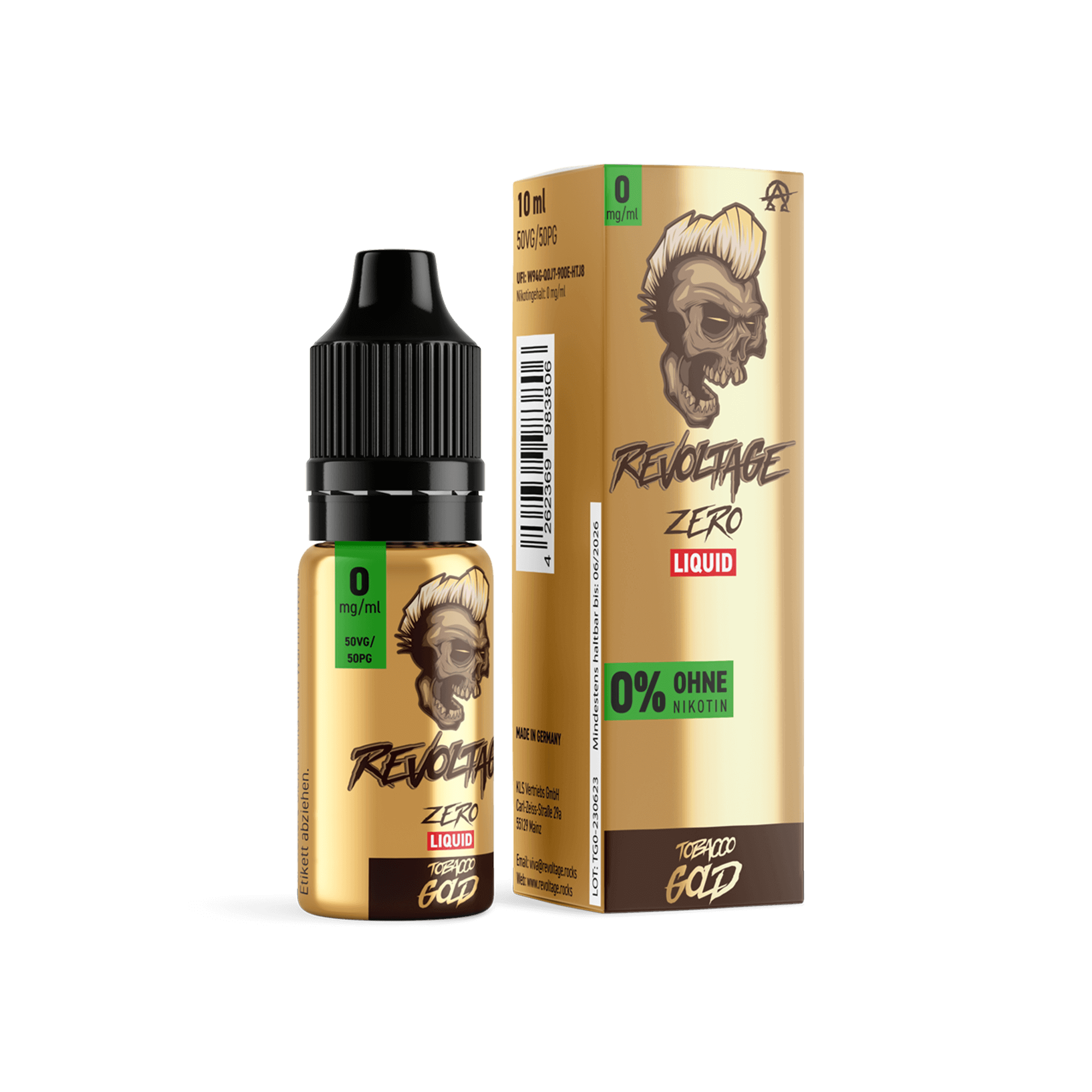 Revoltage Tobacco Gold 10 ml Hybrid NicSalt Liquid Revoltage Tobacco Gold 10 ml Hybrid NicSalt Liquid