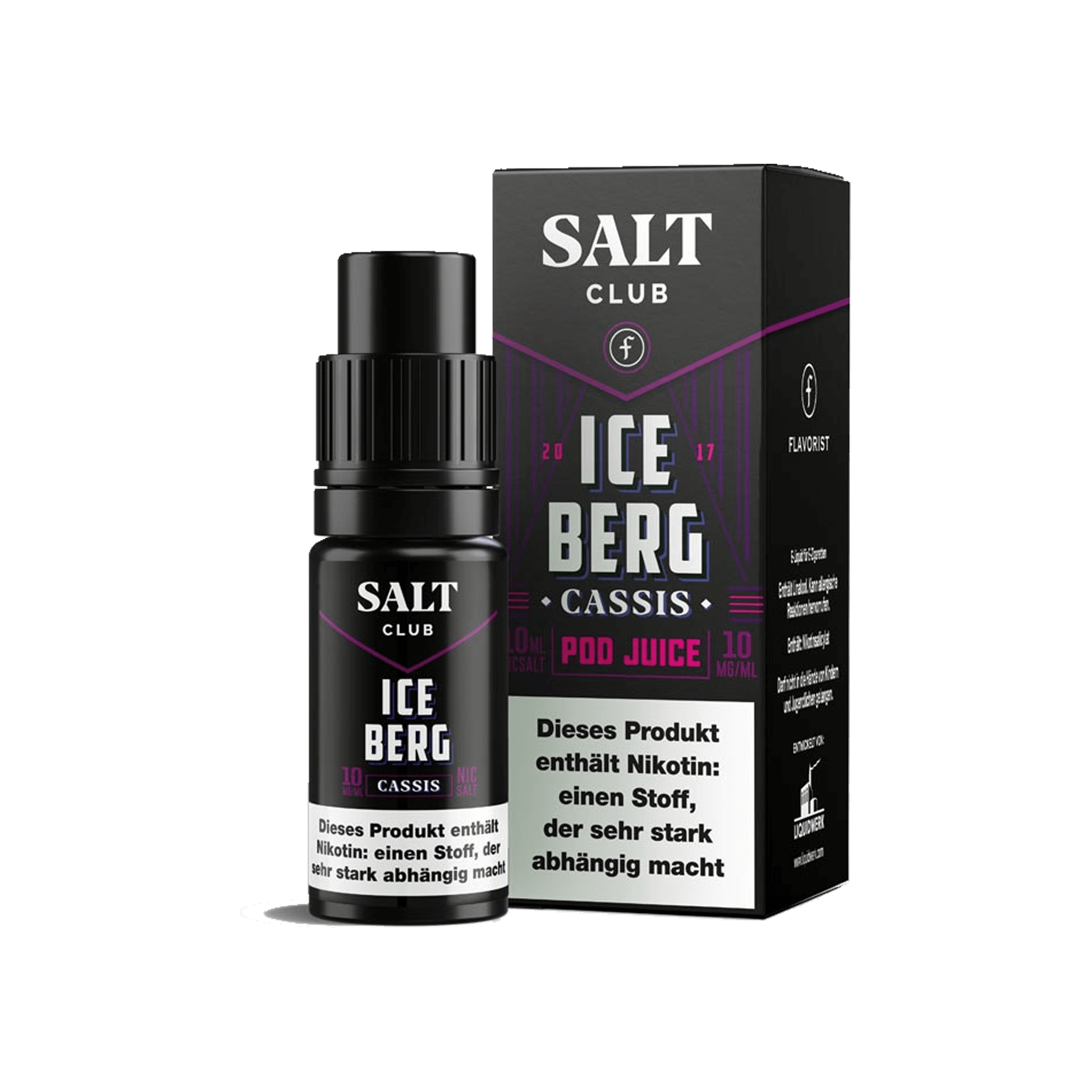 Flavorist Salt Club Iceberg Cassis 10 ml Liquid