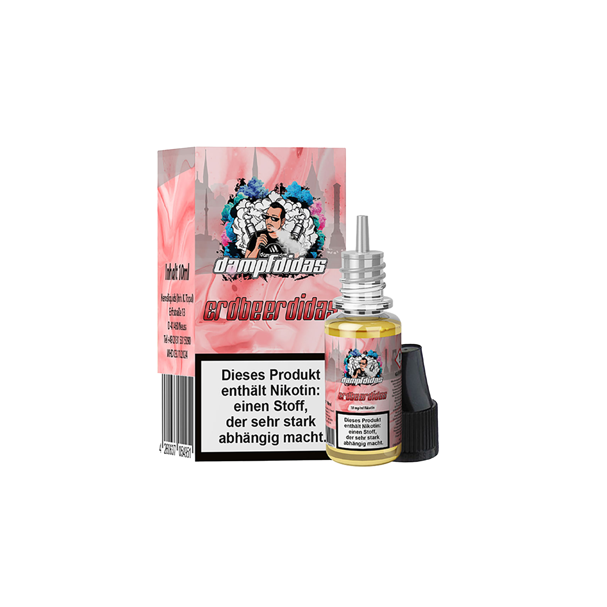 Dampfdidas Erdbeerdidas 10 ml NicSalt Liquid 10 mg Dampfdidas Erdbeerdidas 10 ml NicSalt Liquid 10 mg