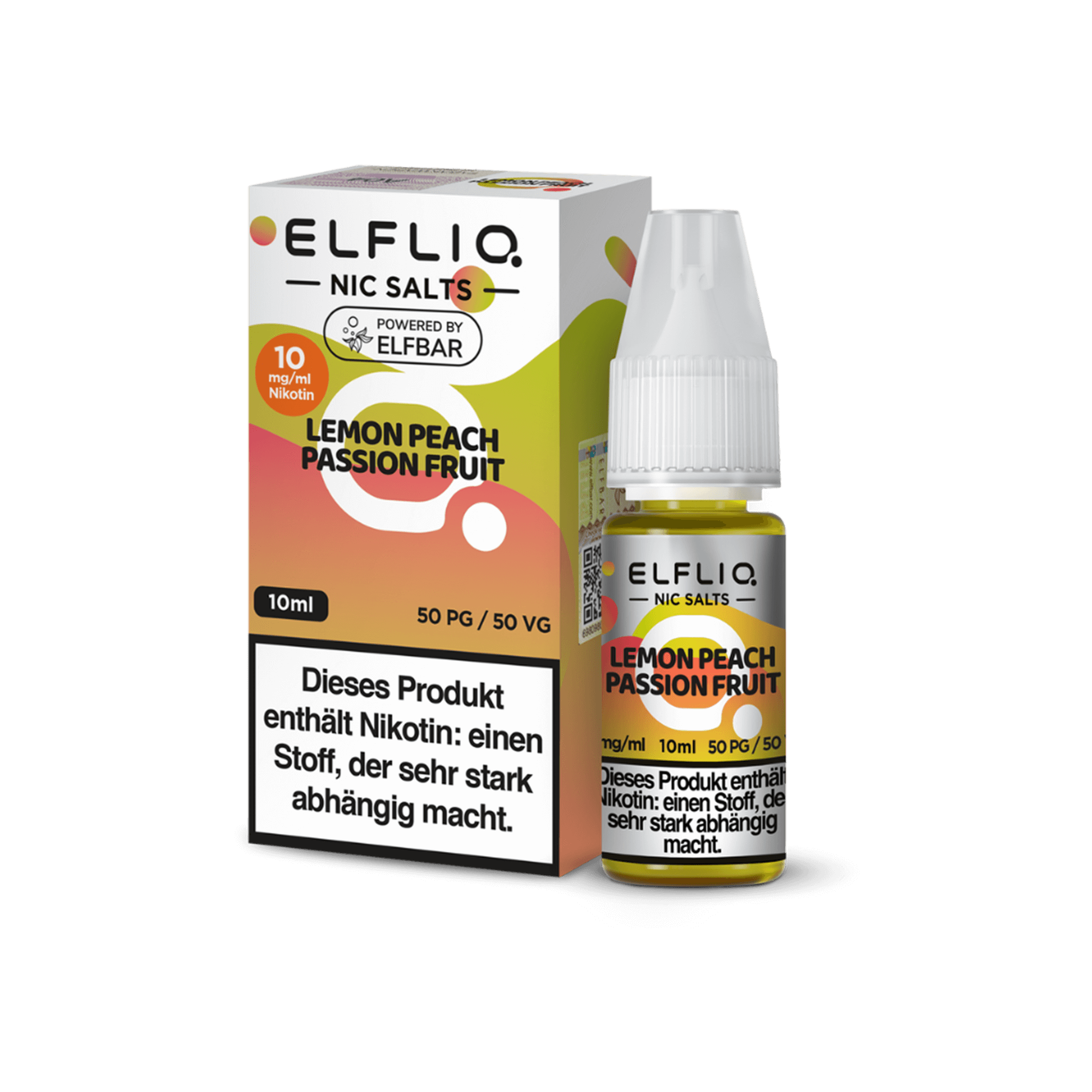 Elfliq Lemon Peach Passion Fruit 10 ml NicSalt Liquid Elfliq Lemon Peach Passion Fruit 10 ml NicSalt Liquid