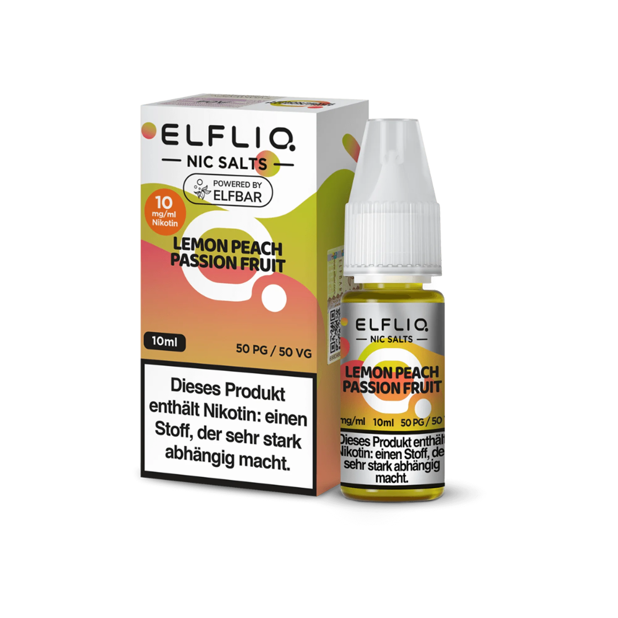 Elfliq Lemon Peach Passion Fruit 10 ml NicSalt Liquid 