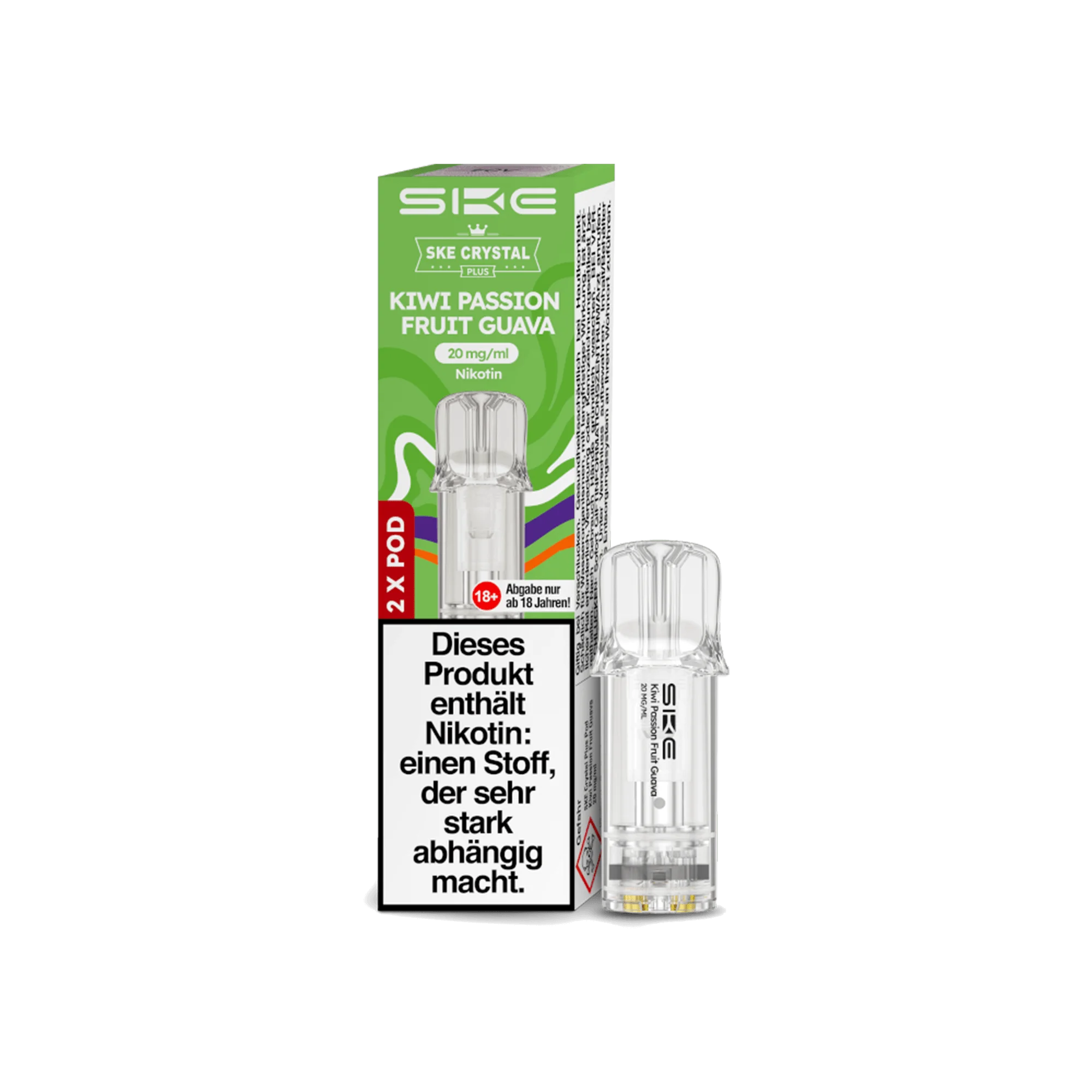 SKE Crystal Plus Pods Kiwi Passion Fruit Guava 20 mg