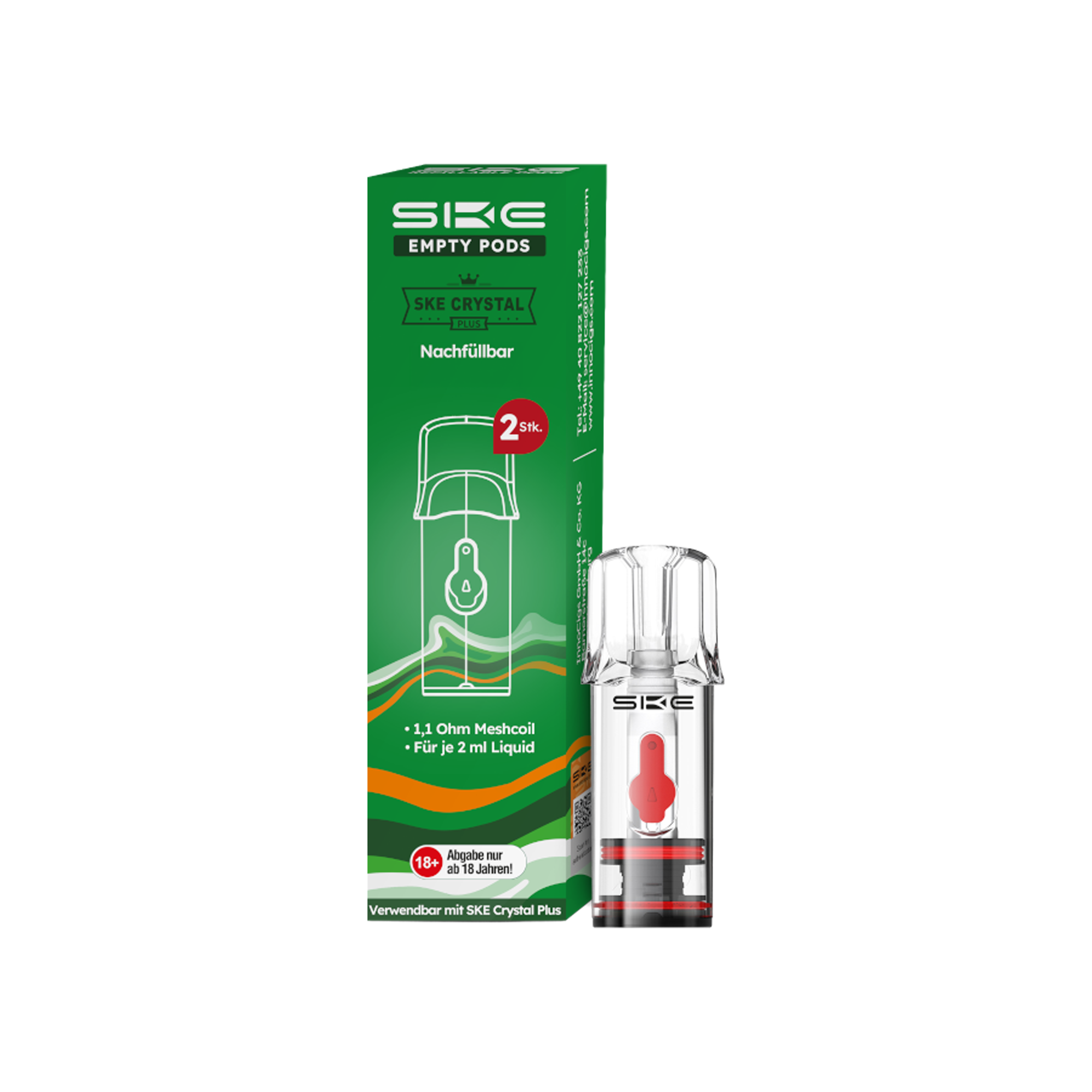 SKE Crystal Plus Leerpods 1,1 Ω
