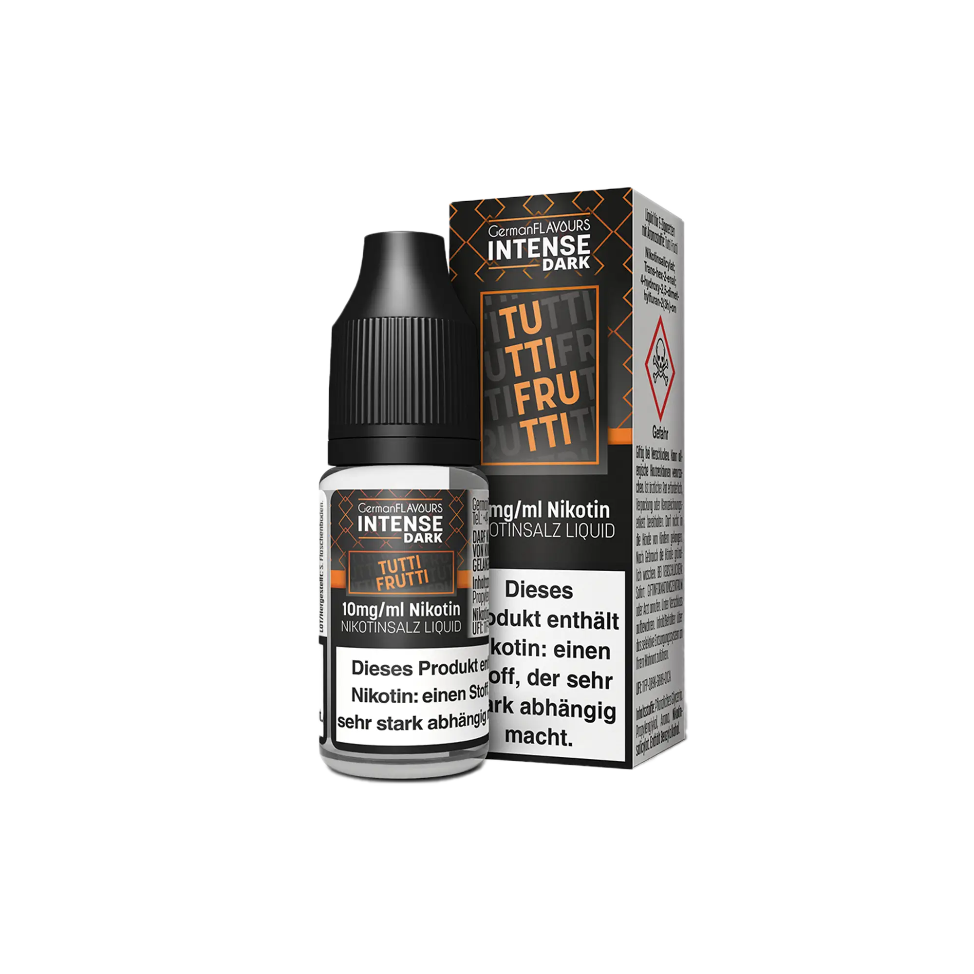 Intense Dark Tutti Frutti 10 ml Nikotinsalz Liquid Intense Dark Tutti Frutti 10 ml Nikotinsalz Liquid