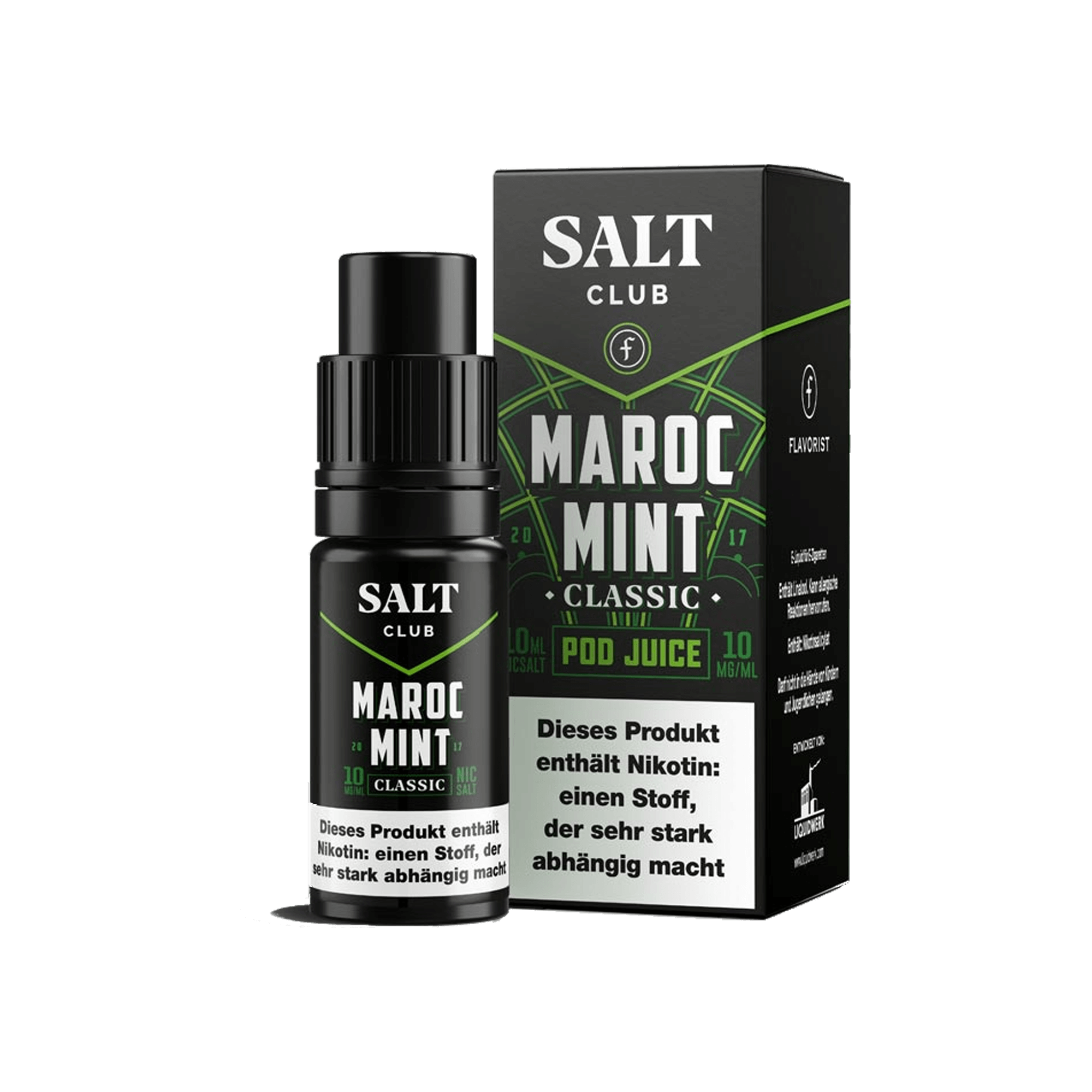 Flavorist Salt Club Maroc Mint Classic 10 ml Liquid