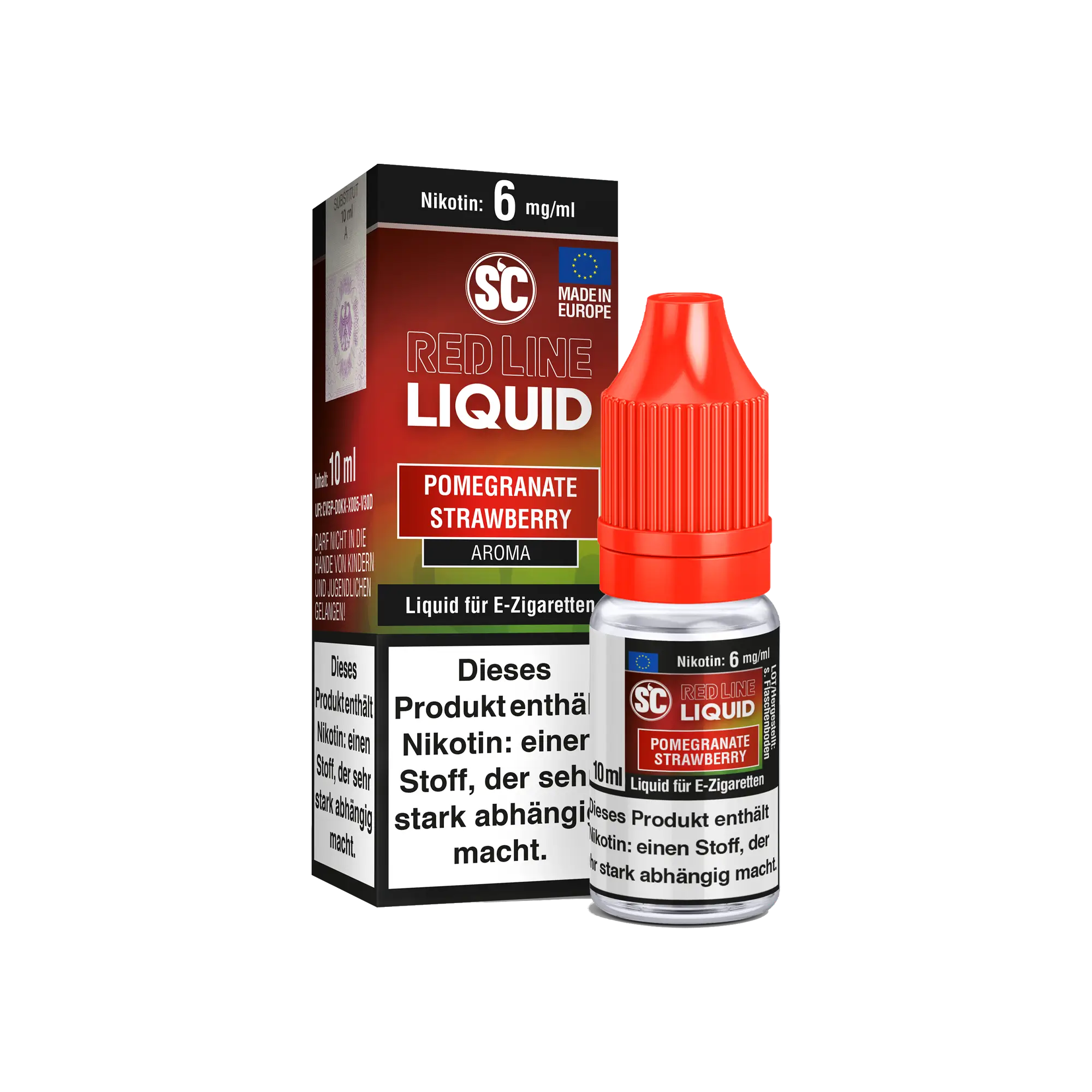 SC Red Line Pomegranate Strawberry 10 ml Nikotin Liquid