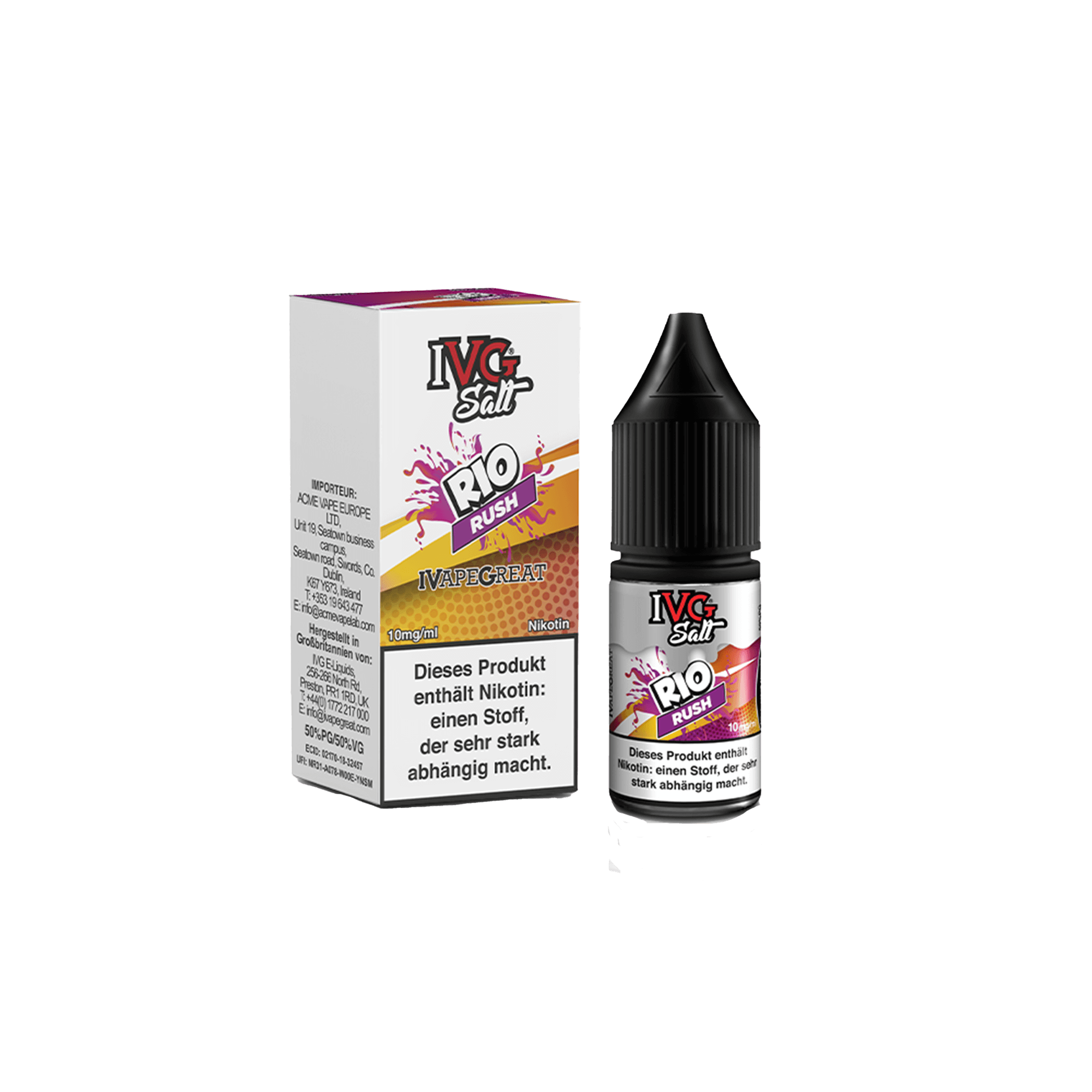 IVG Rio Rush 10 ml NicSalt Liquid IVG Rio Rush 10 ml NicSalt Liquid