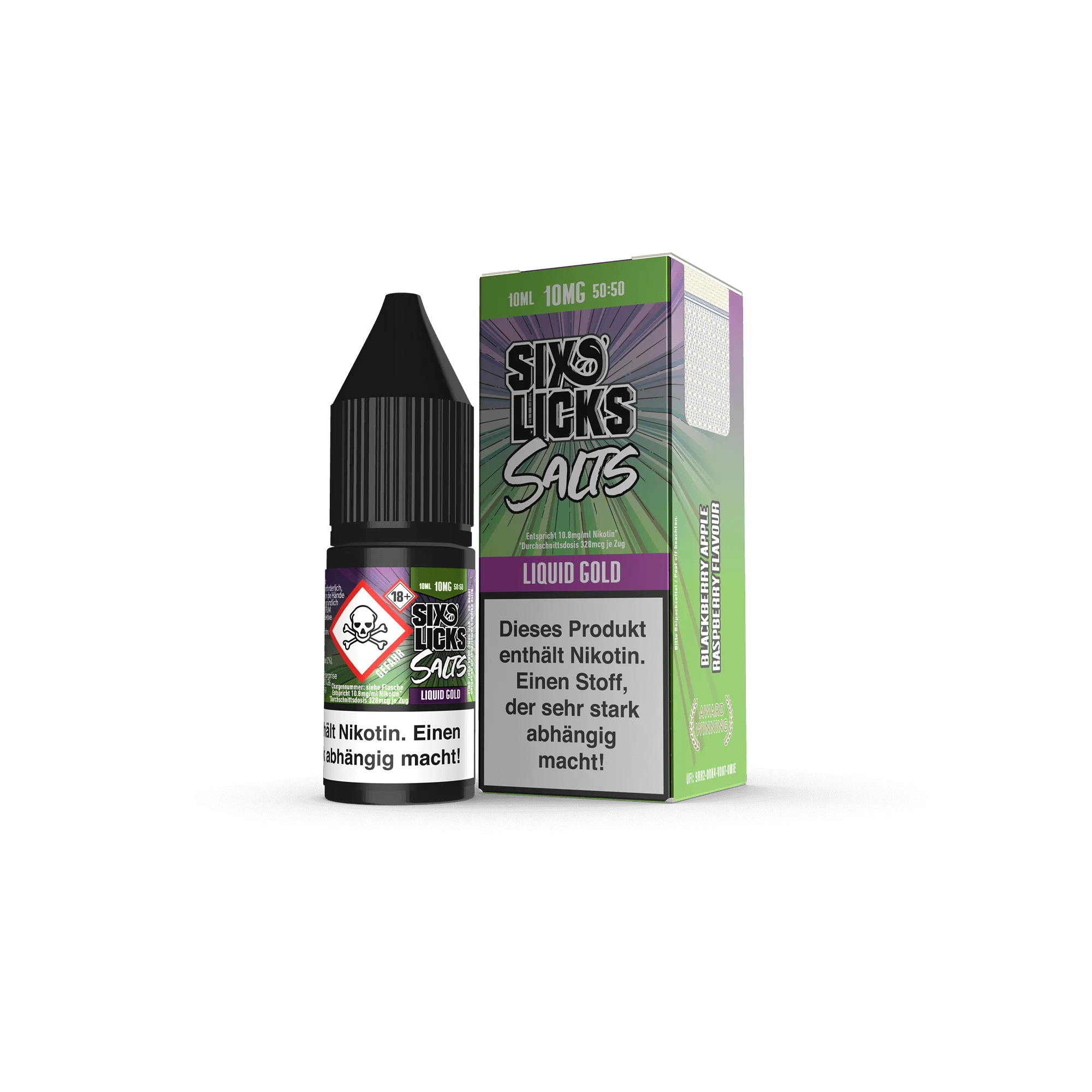 Six Licks Liquid Gold 10 ml NicSalt Liquid