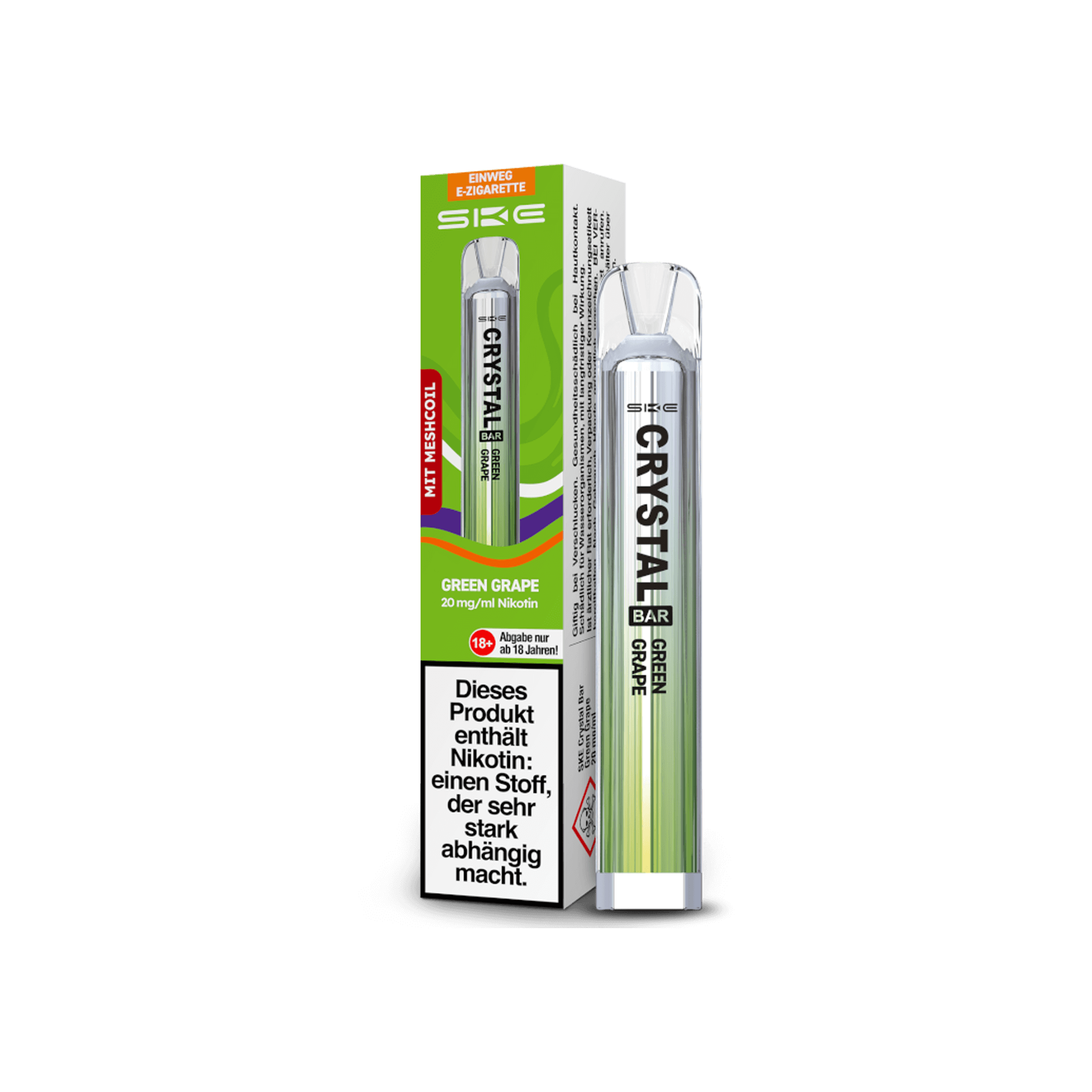 SKE Crystal Bar Green Grape 20 mg SKE Crystal Bar Green Grape 20 mg