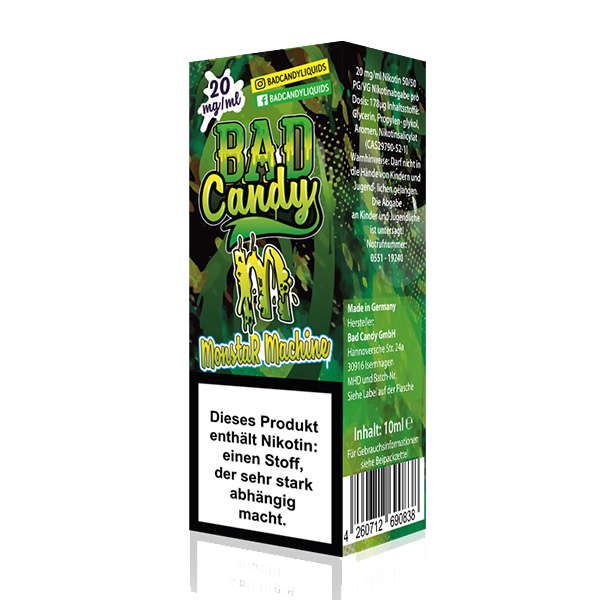 Bad Candy Nikotinsalz Liquid - Monstar Machine 10ml
