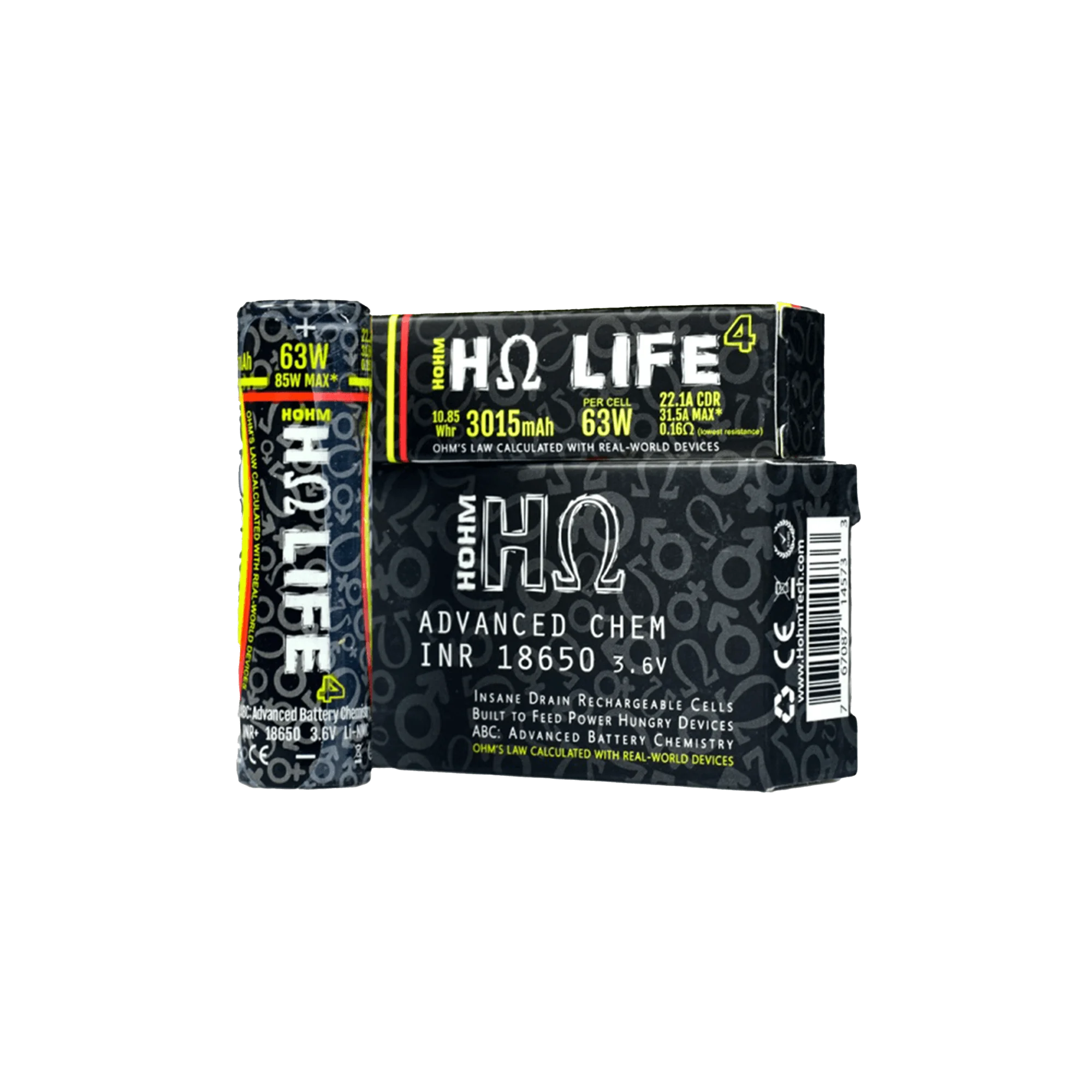 Hohmtech Life4 18650 3015 mAh Li-Ion-Akku