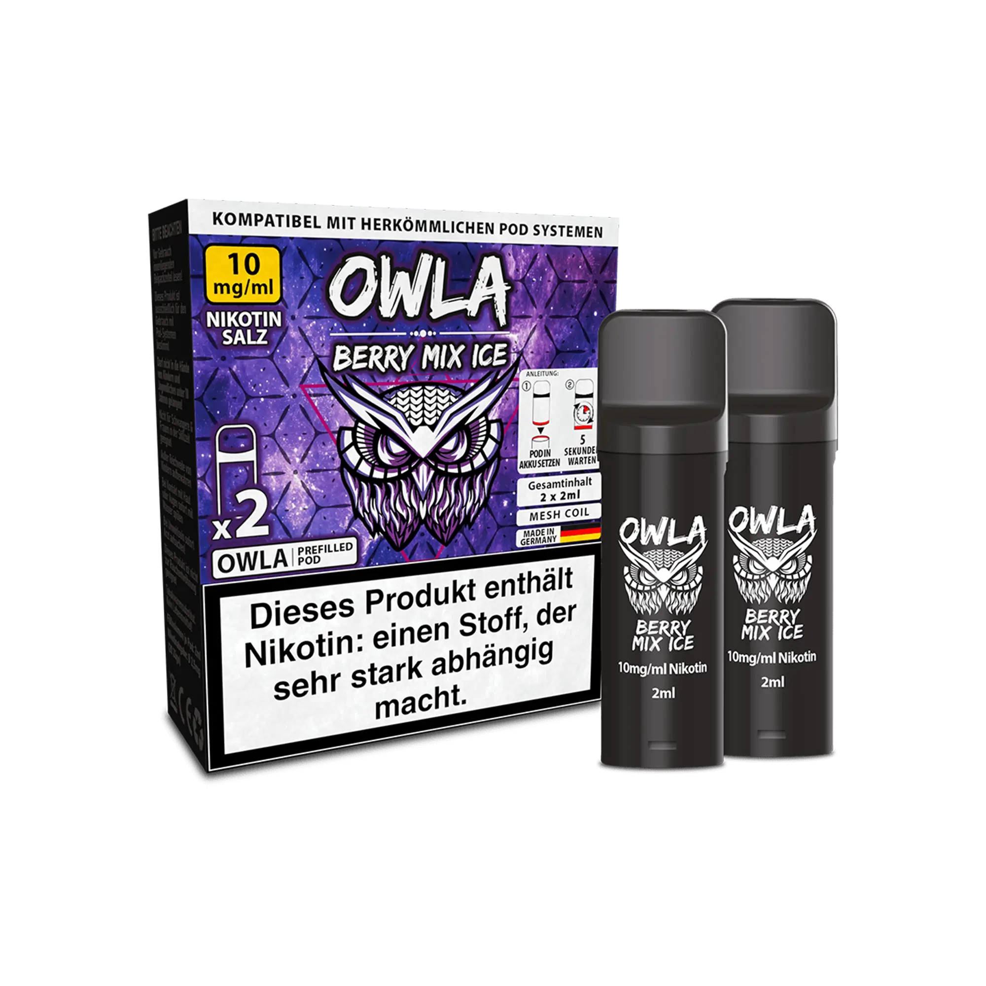 Owla Prefilled Pod Berry Mix Ice 2er Pack