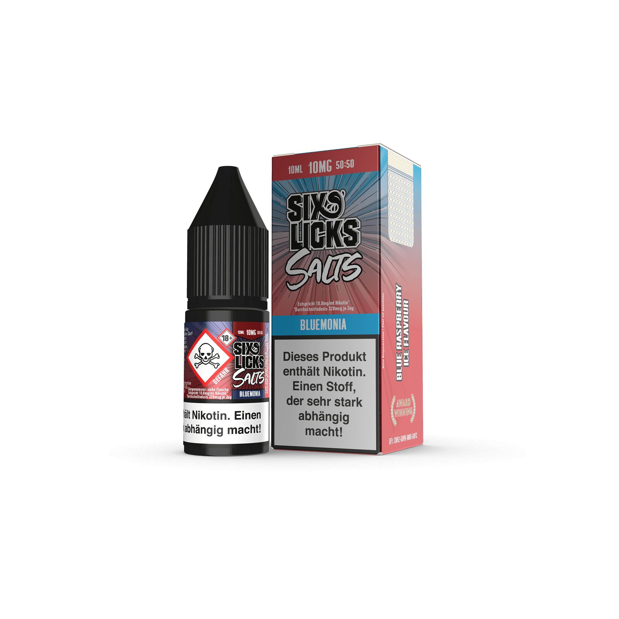 Six Licks Bluemonia 10 ml NicSalt Liquid Six Licks Bluemonia 10 ml NicSalt Liquid
