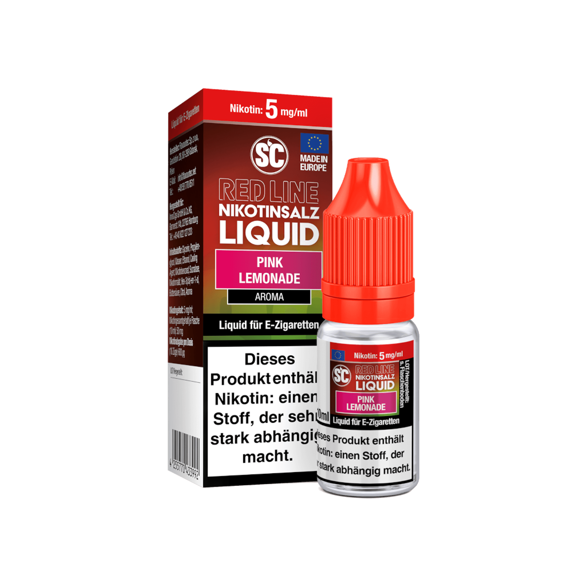 SC Red Line Pink Lemonade 10 ml NicSalt Liquid SC Red Line Pink Lemonade 10 ml NicSalt Liquid