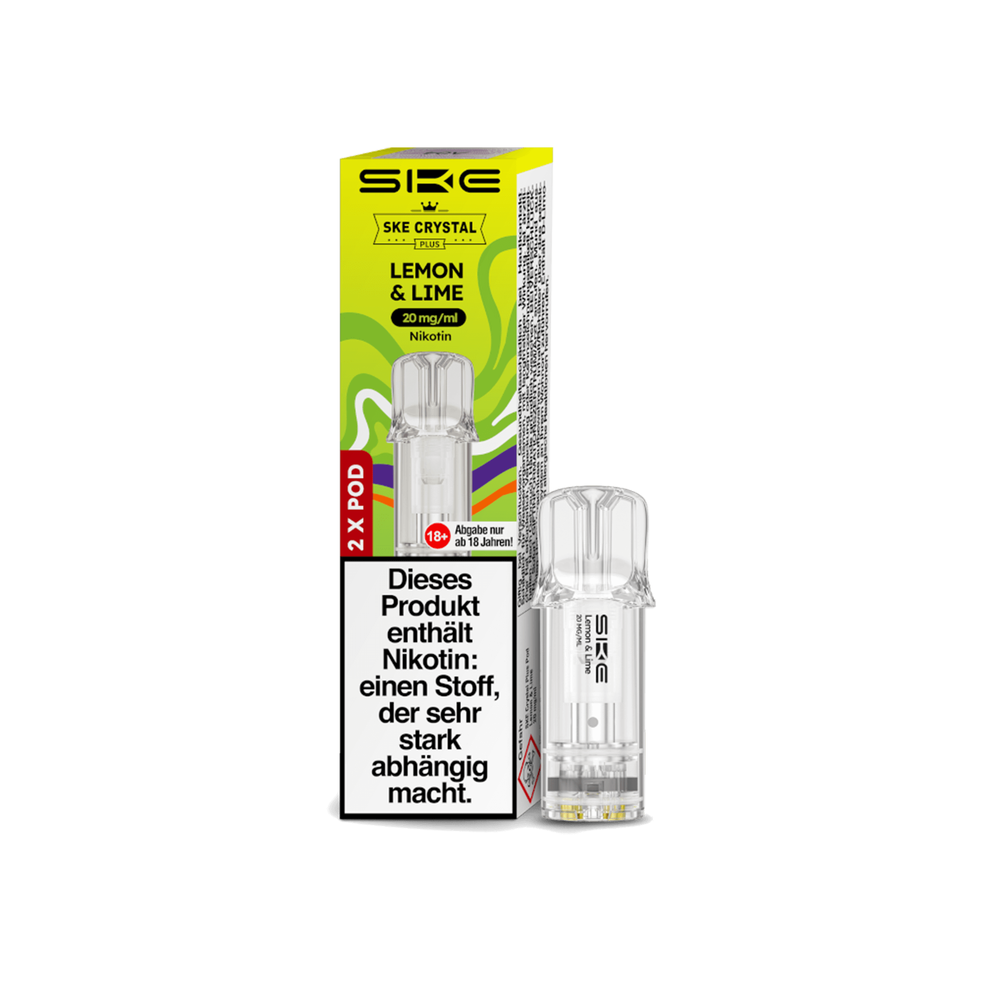 SKE Crystal Plus Pods Lemon & Lime 20 mg SKE Crystal Plus Pods Lemon & Lime 20 mg