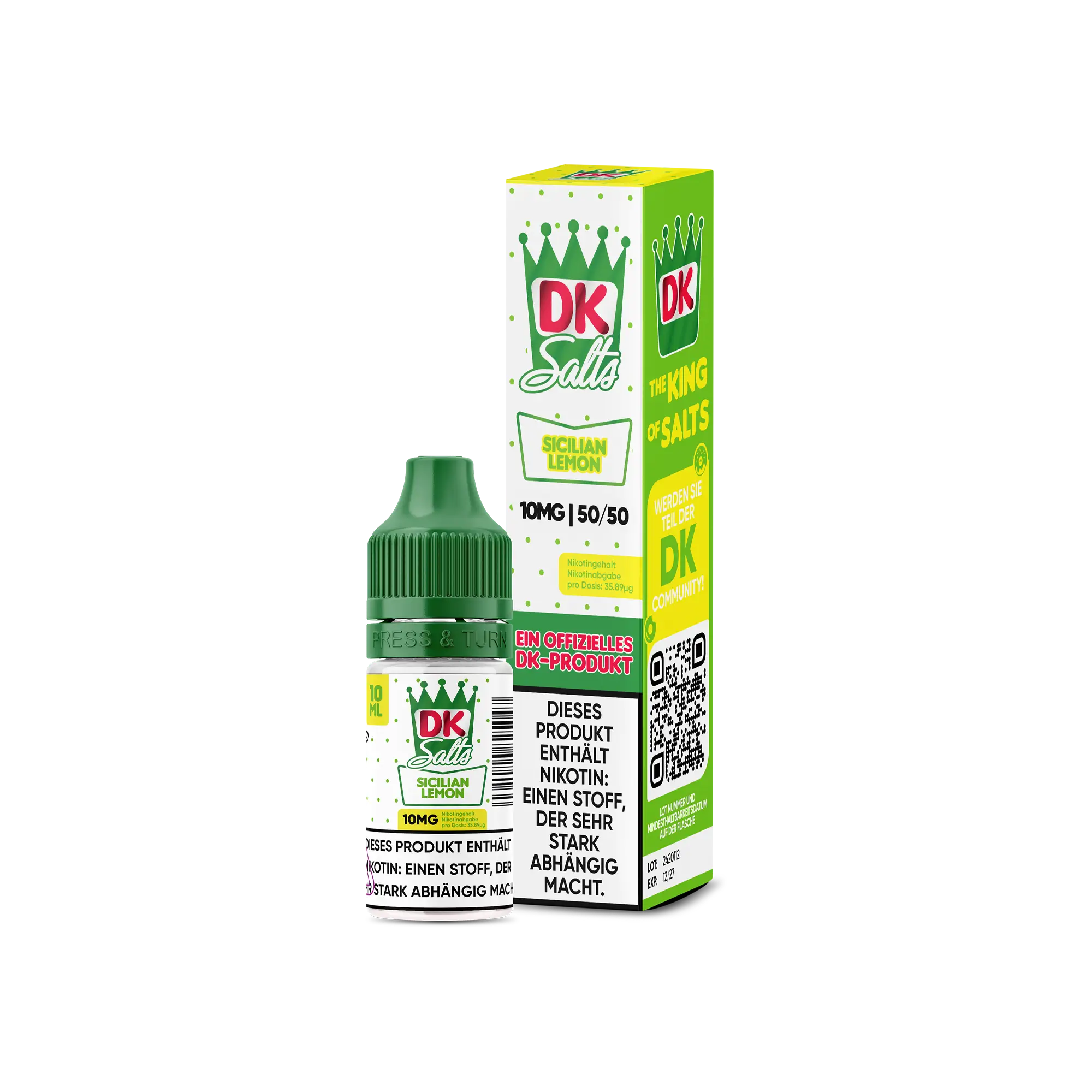 DK Salts Sicilian Lemon 10 ml Nikotinsalz Liquid