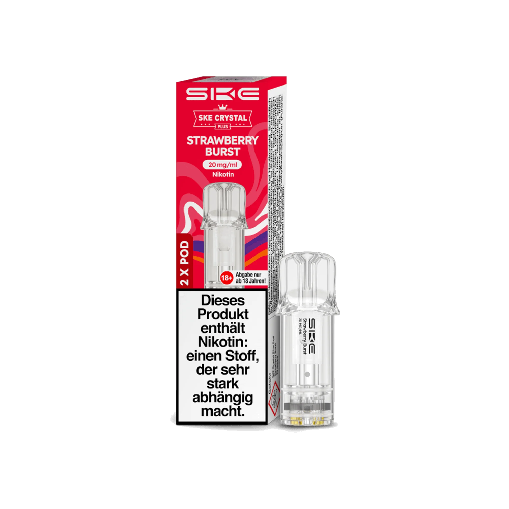 SKE Crystal Plus Pods Strawberry Burst 20 mg