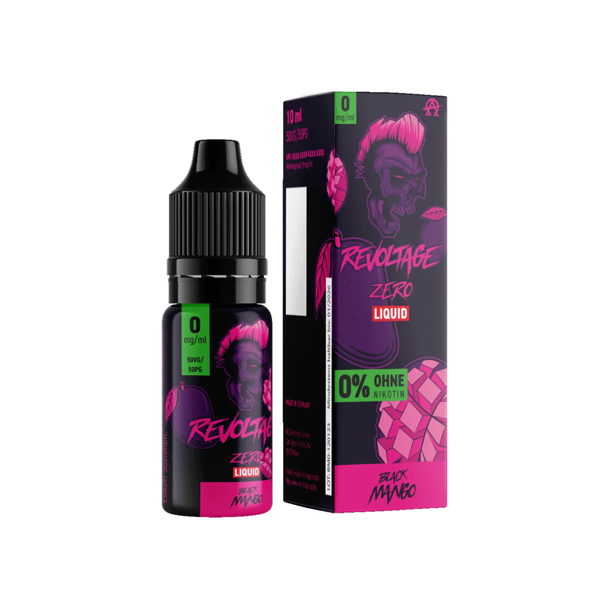 Revoltage Black Mango 10 ml Hybrid NicSalt Liquid