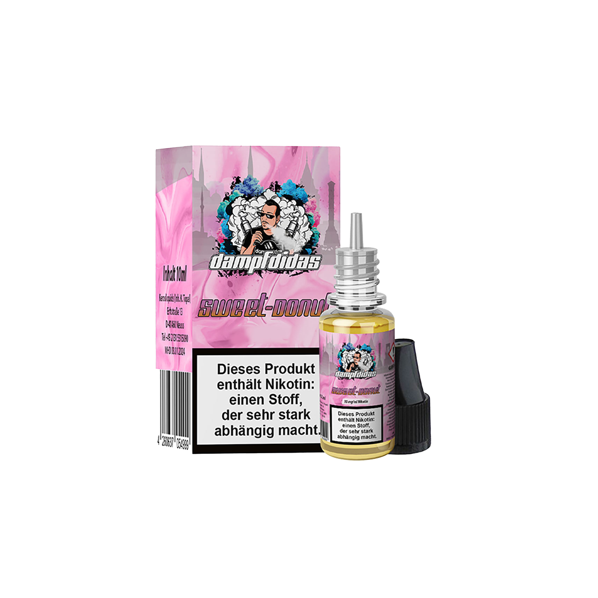 Dampfdidas Sweet Donut 10 ml NicSalt Liquid 10 mg Dampfdidas Sweet Donut 10 ml NicSalt Liquid 10 mg
