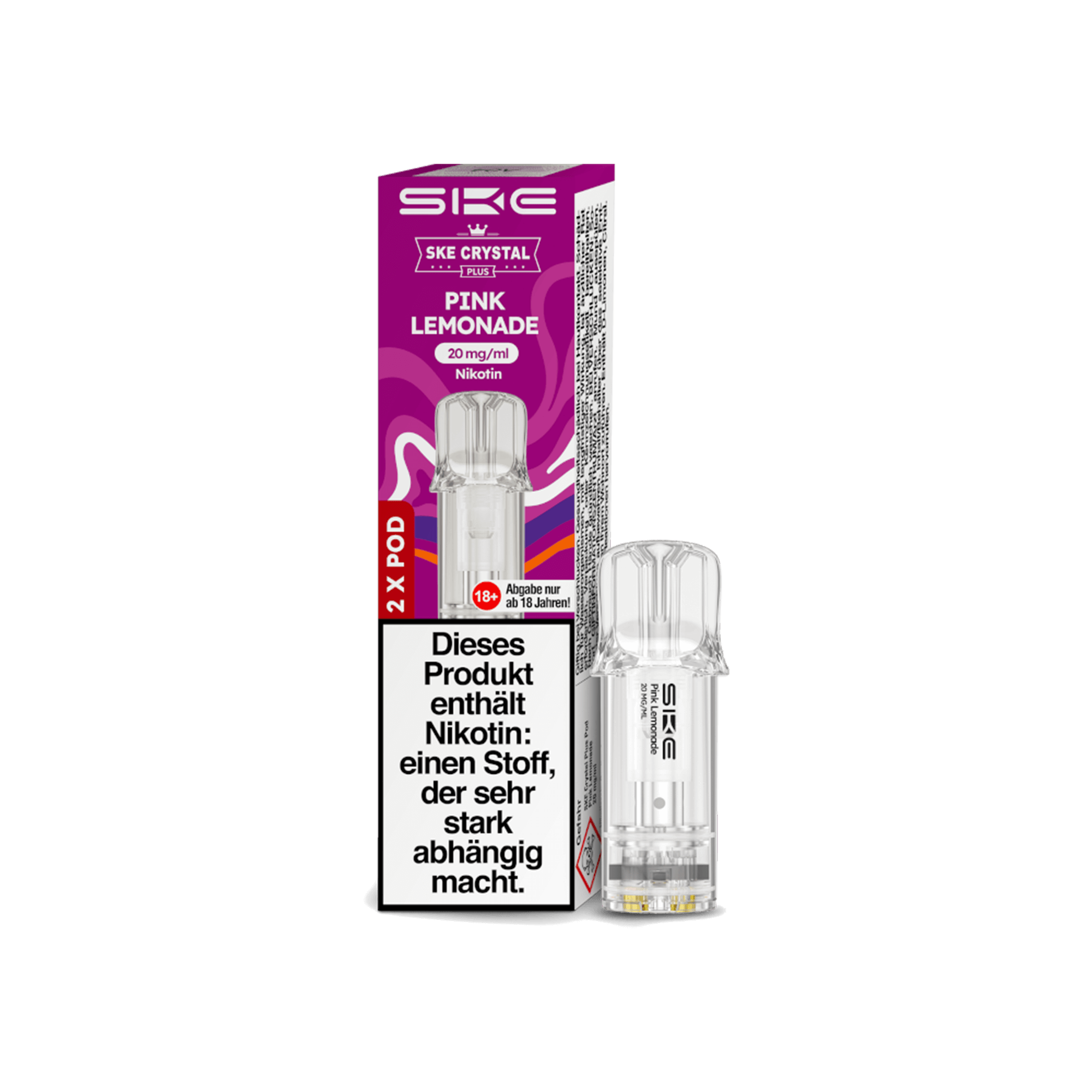 SKE Crystal Plus Pods Pink Lemonade 20 mg SKE Crystal Plus Pods Pink Lemonade 20 mg