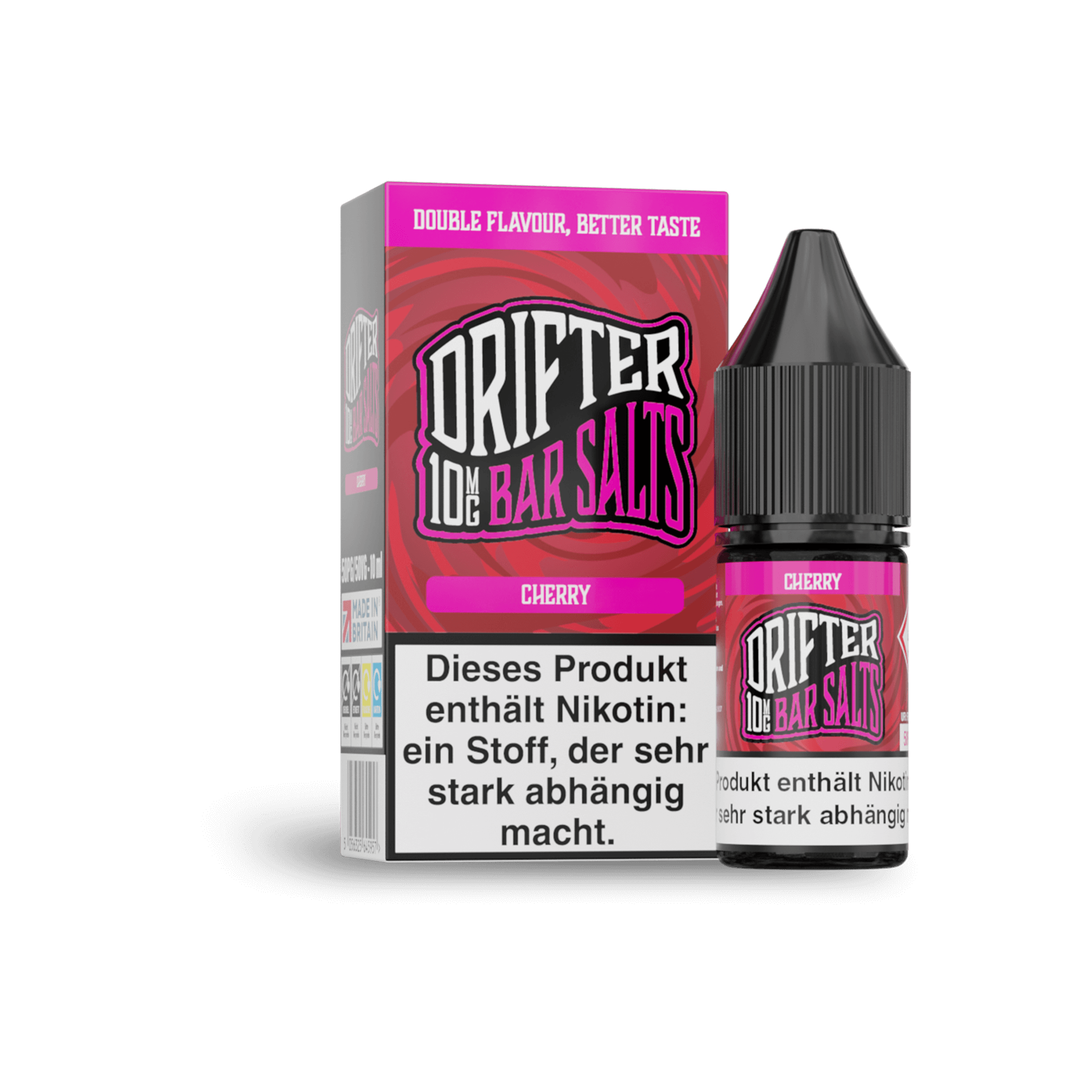 Drifter Bar Salts Cherry 10 ml Nikotinsalz Liquid Drifter Bar Salts Cherry 10 ml Nikotinsalz Liquid