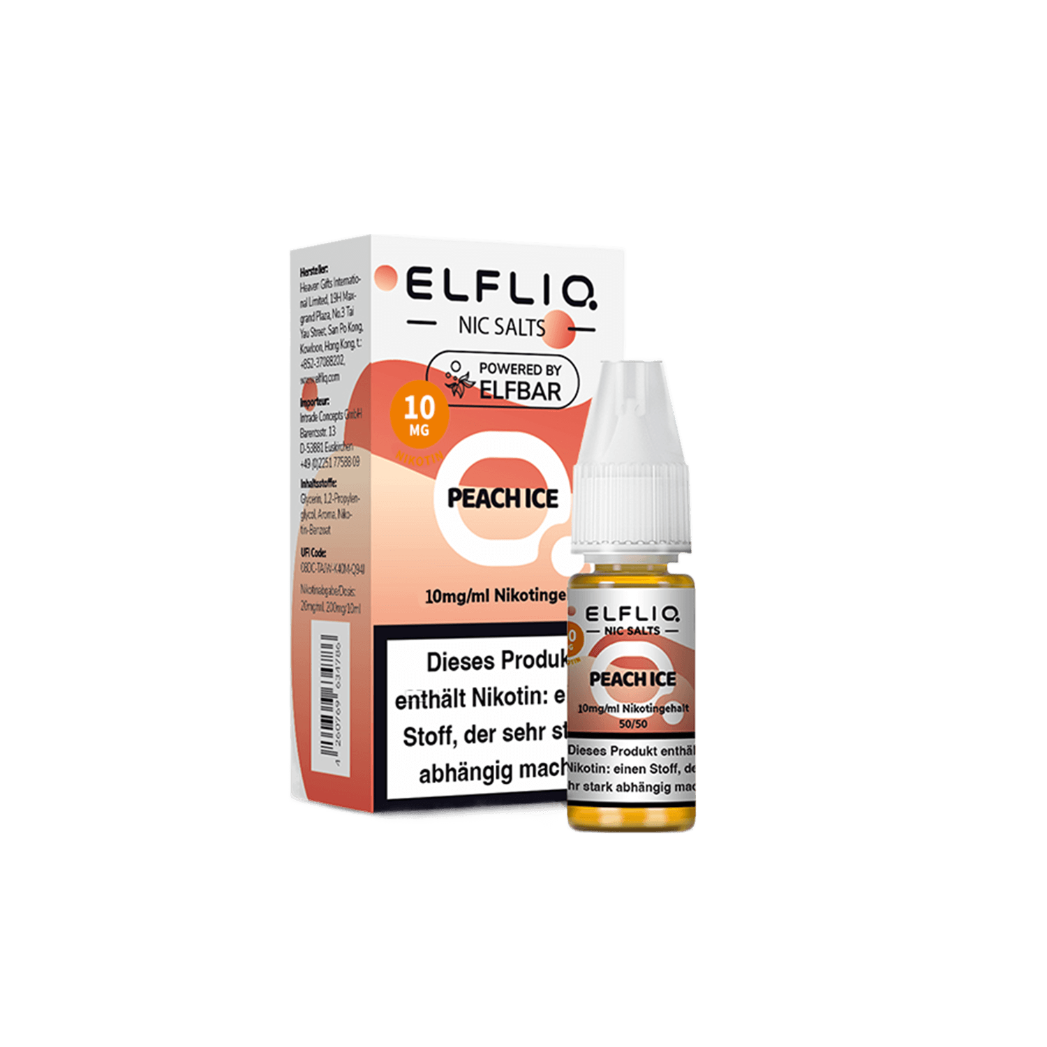 ELFLIQ - Peach Ice 10 ml Liquid