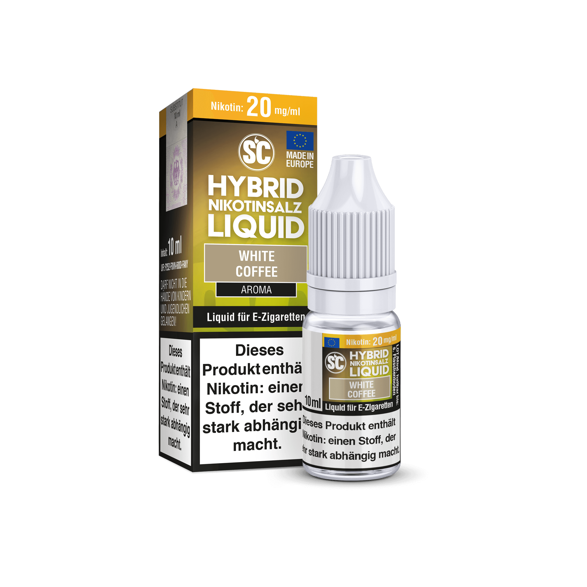 SC White Coffee Hybrid 10 ml NicSalt Liquid SC White Coffee Hybrid 10 ml NicSalt Liquid