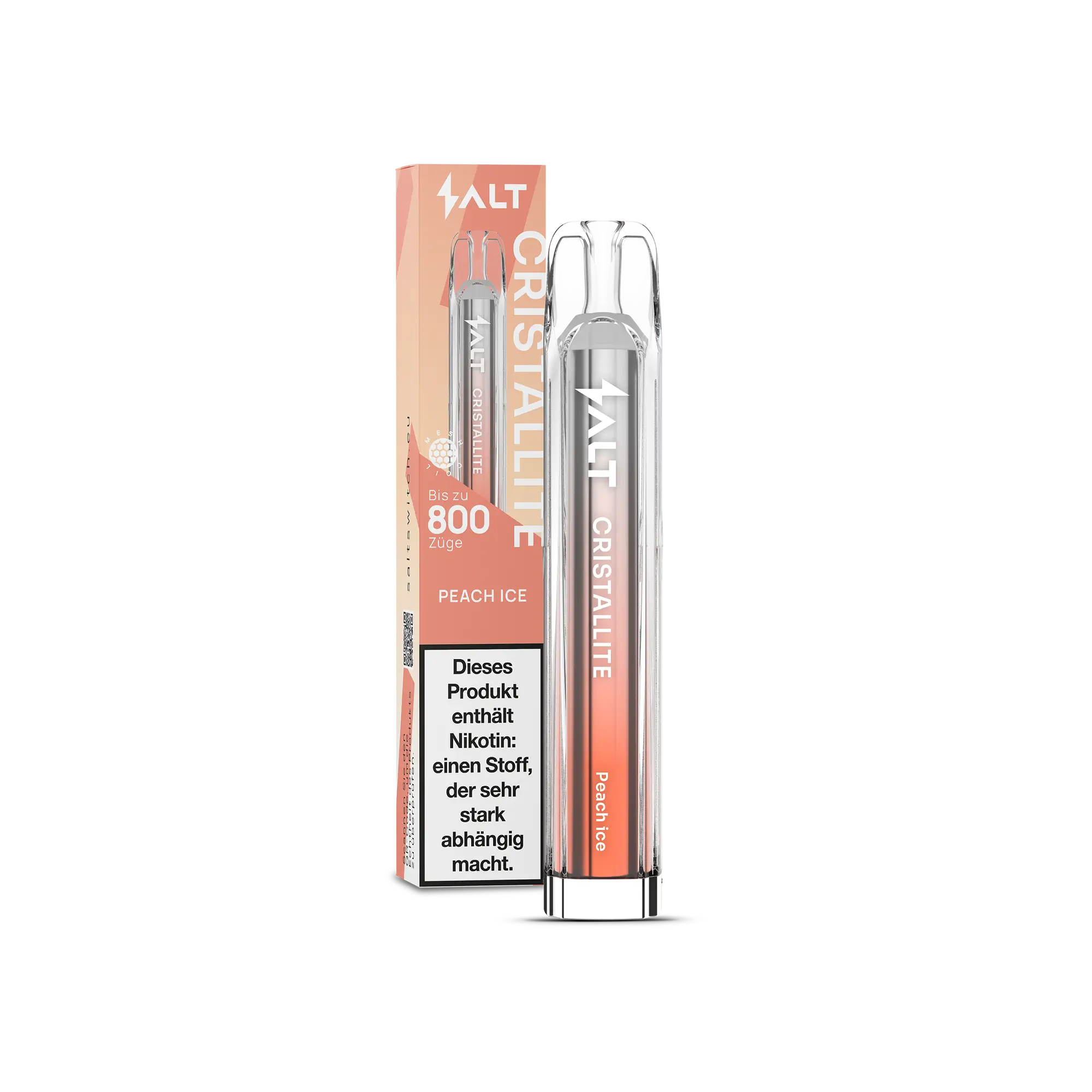 CRISTALLITE Peach Ice Einweg E-Zigarette 20 mg