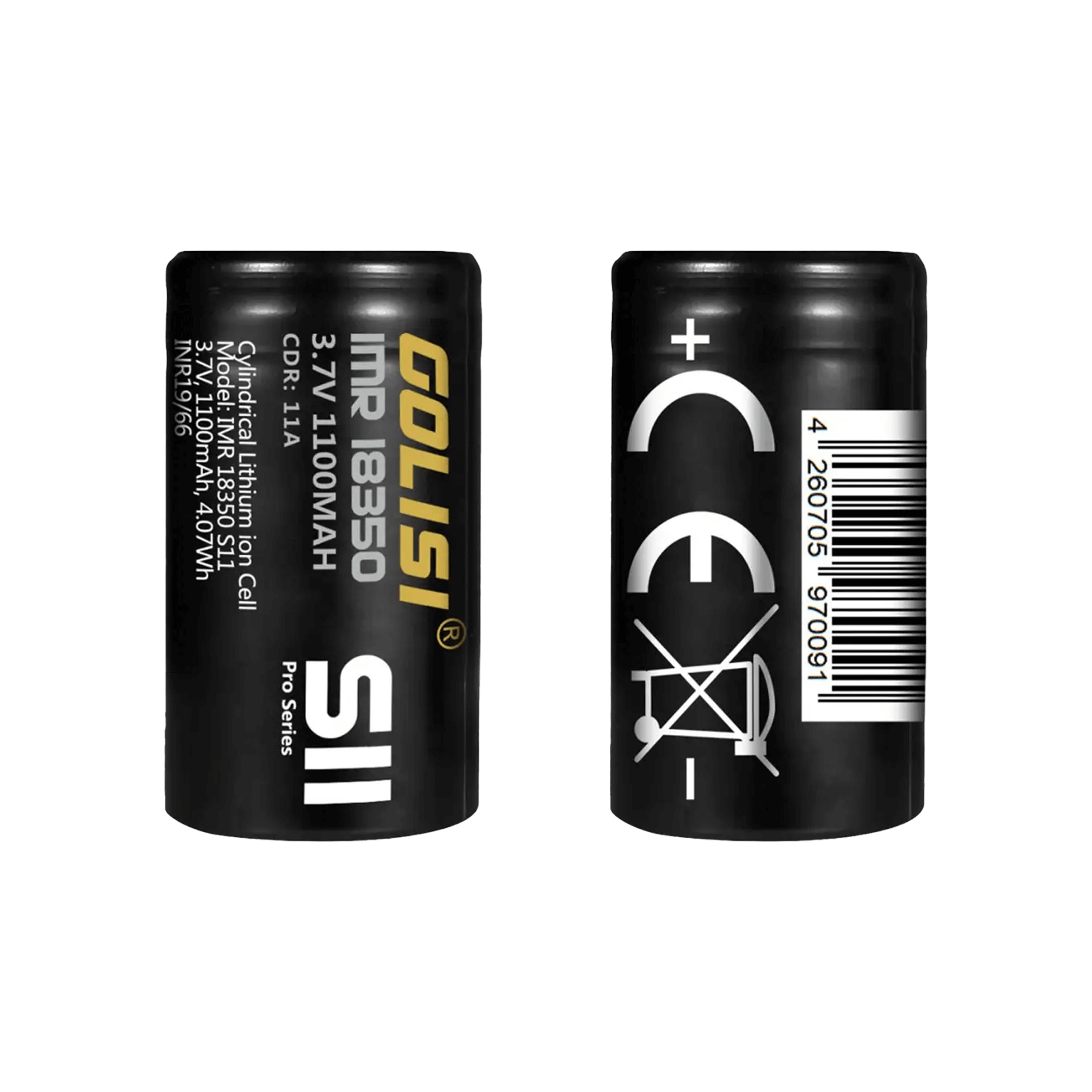 Golisi S11 18350 1100 mAh Akku Golisi S11 18350 1100 mAh Akku