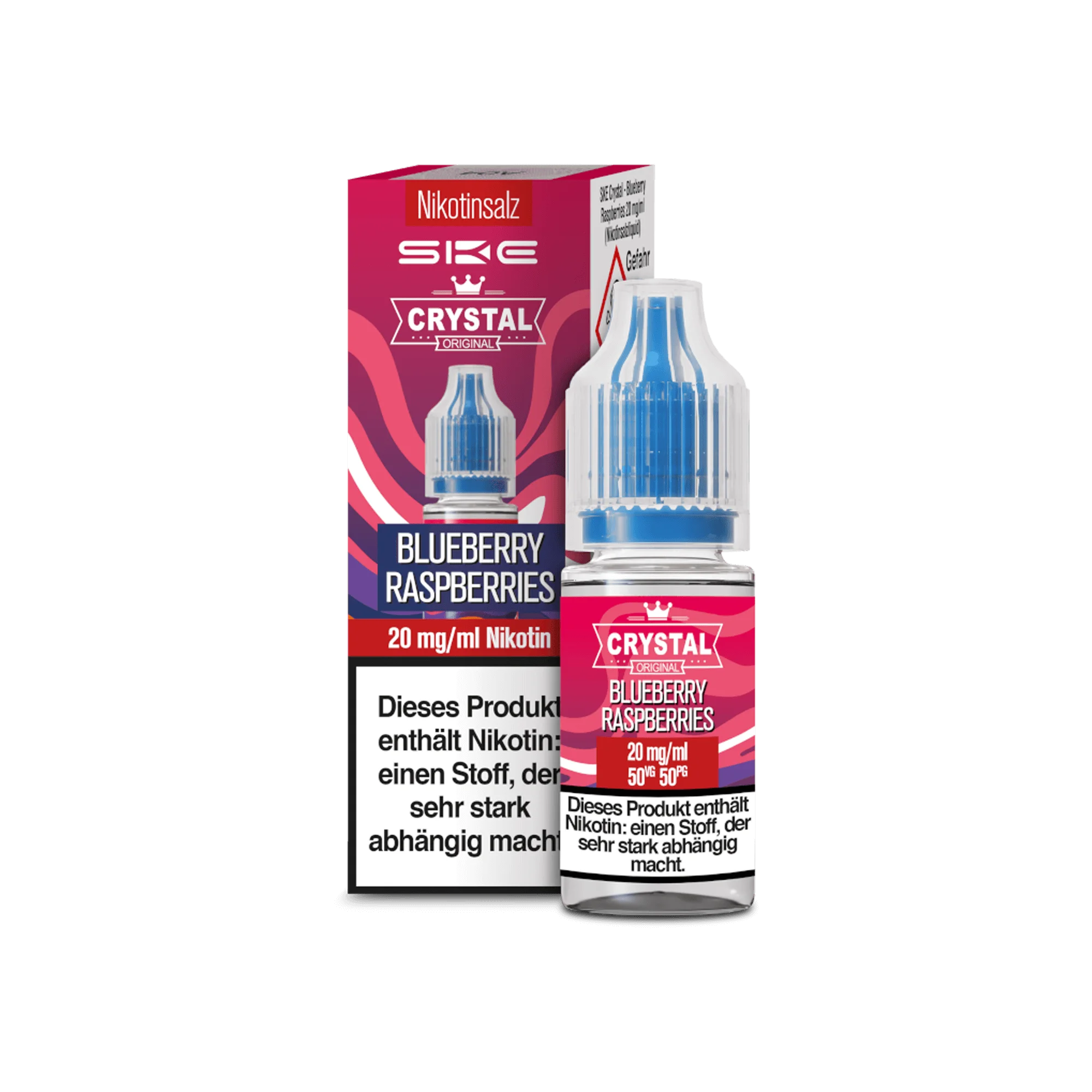 SKE Crystal Blueberry Raspberries 10 ml Nikotinsalz Liquid
