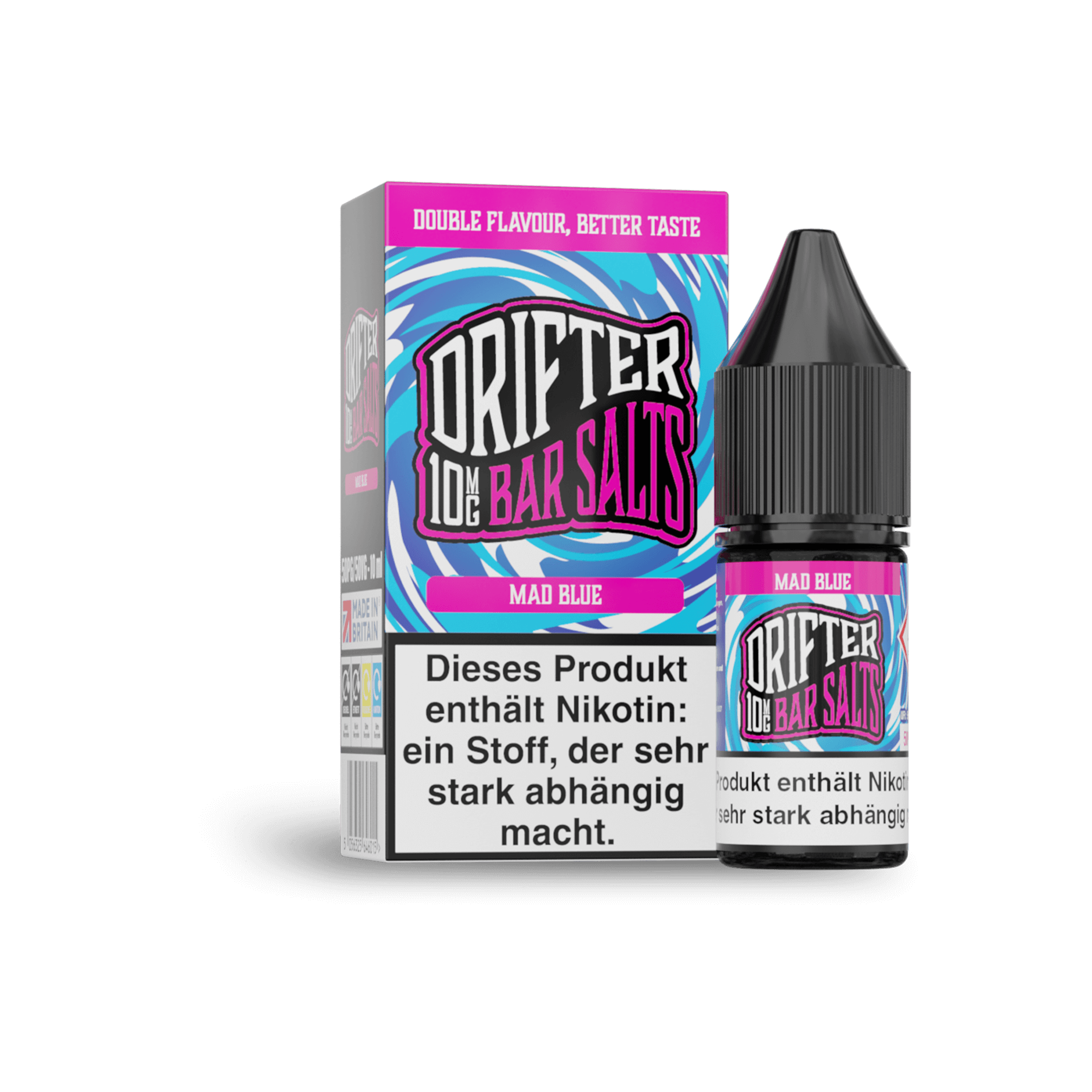 Drifter Bar Salts Mad Blue 10 ml NicSalt Liquid Drifter Bar Salts Mad Blue 10 ml NicSalt Liquid