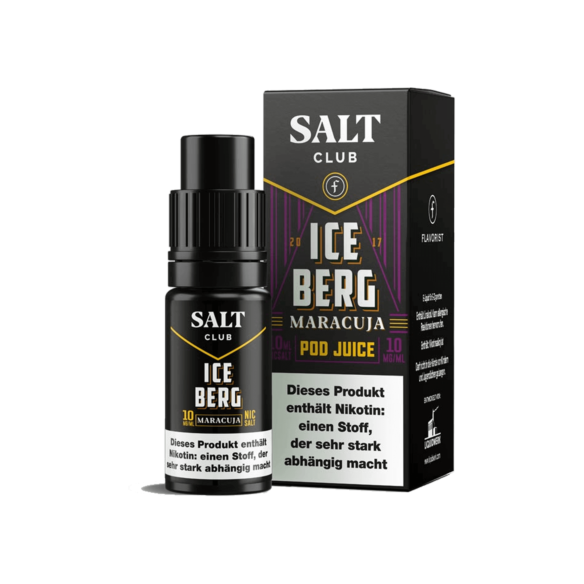 Flavorist Salt Club Iceberg Maracuja 10 ml NicSalt Liquid Flavorist Salt Club Iceberg Maracuja 10 ml NicSalt Liquid