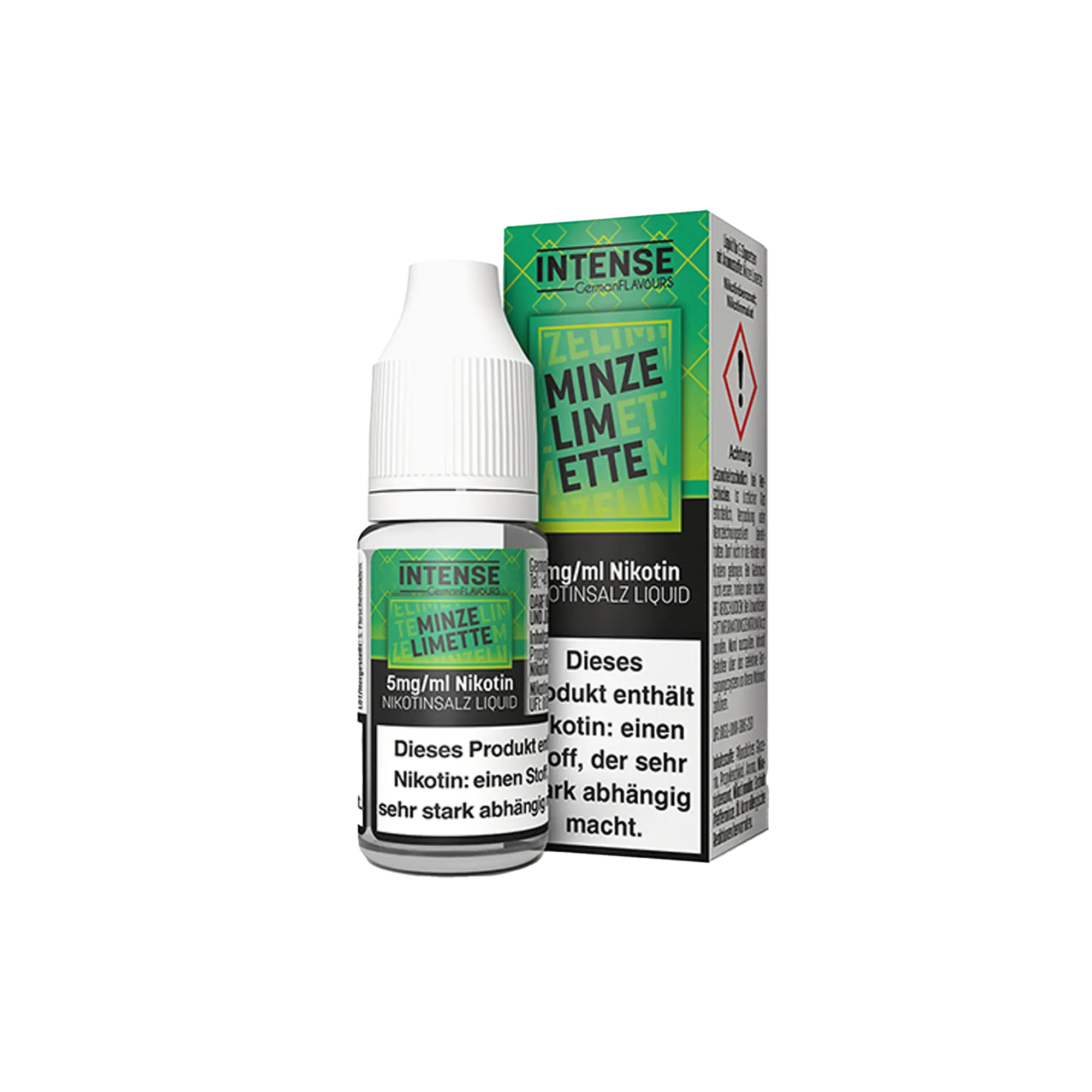 Intense Minze Limette 10 ml Nikotinsalz Liquid